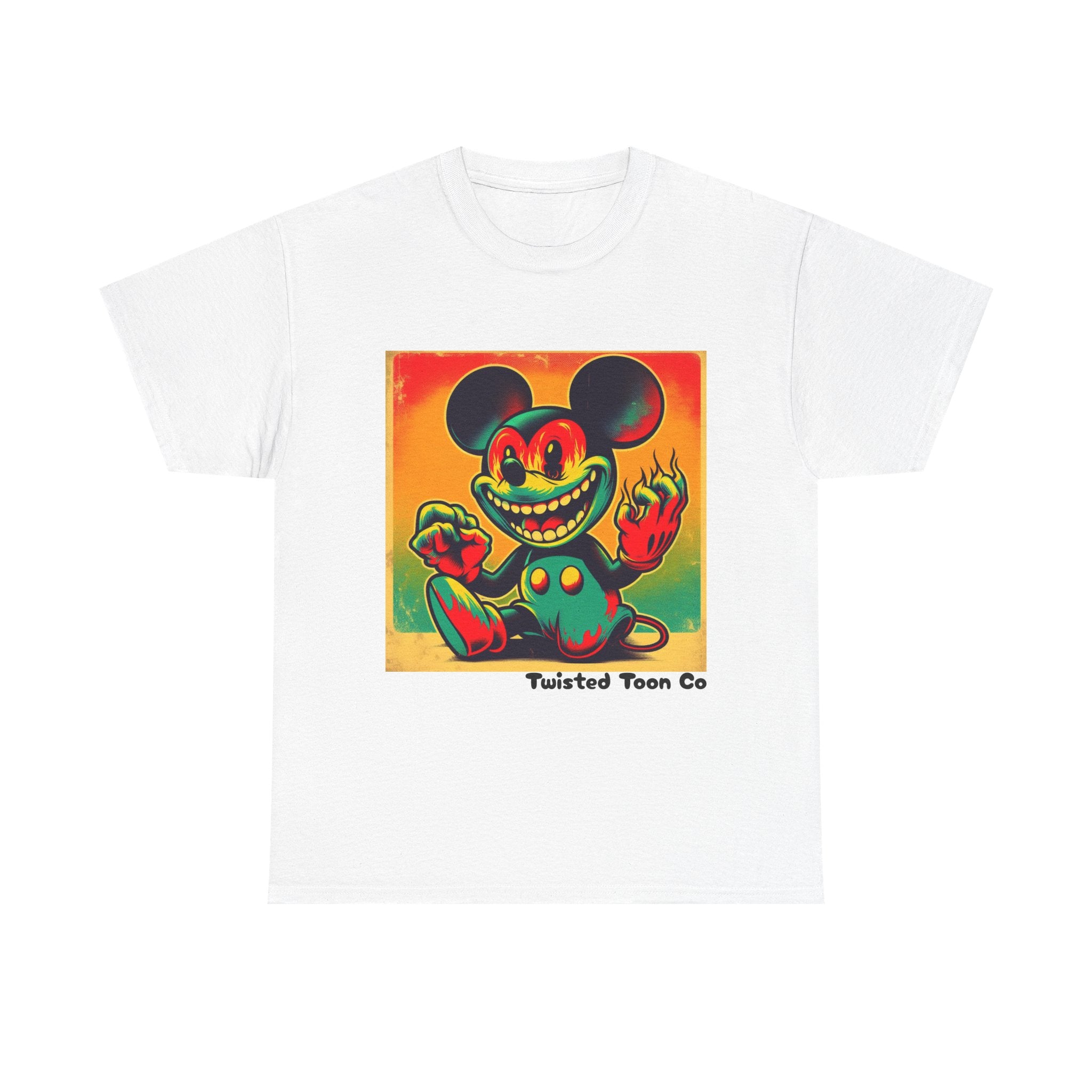 Creepy Retro Cartoon Mouse Tee — Vintage Horror Graphic T-Shirt