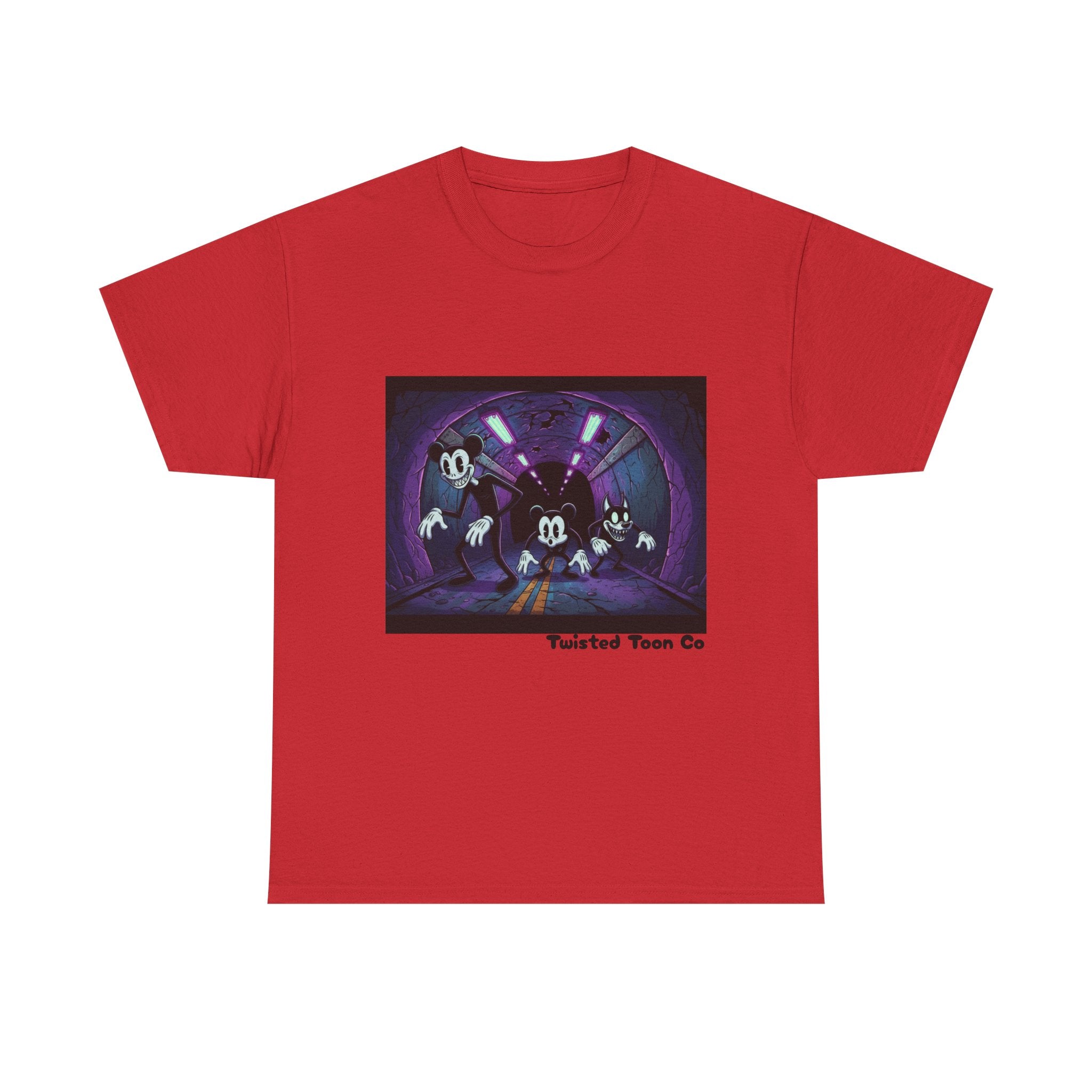 Retro Cartoon Horror T‑Shirt — 'Twisted Toon Co' Spooky Vintage Character Tee