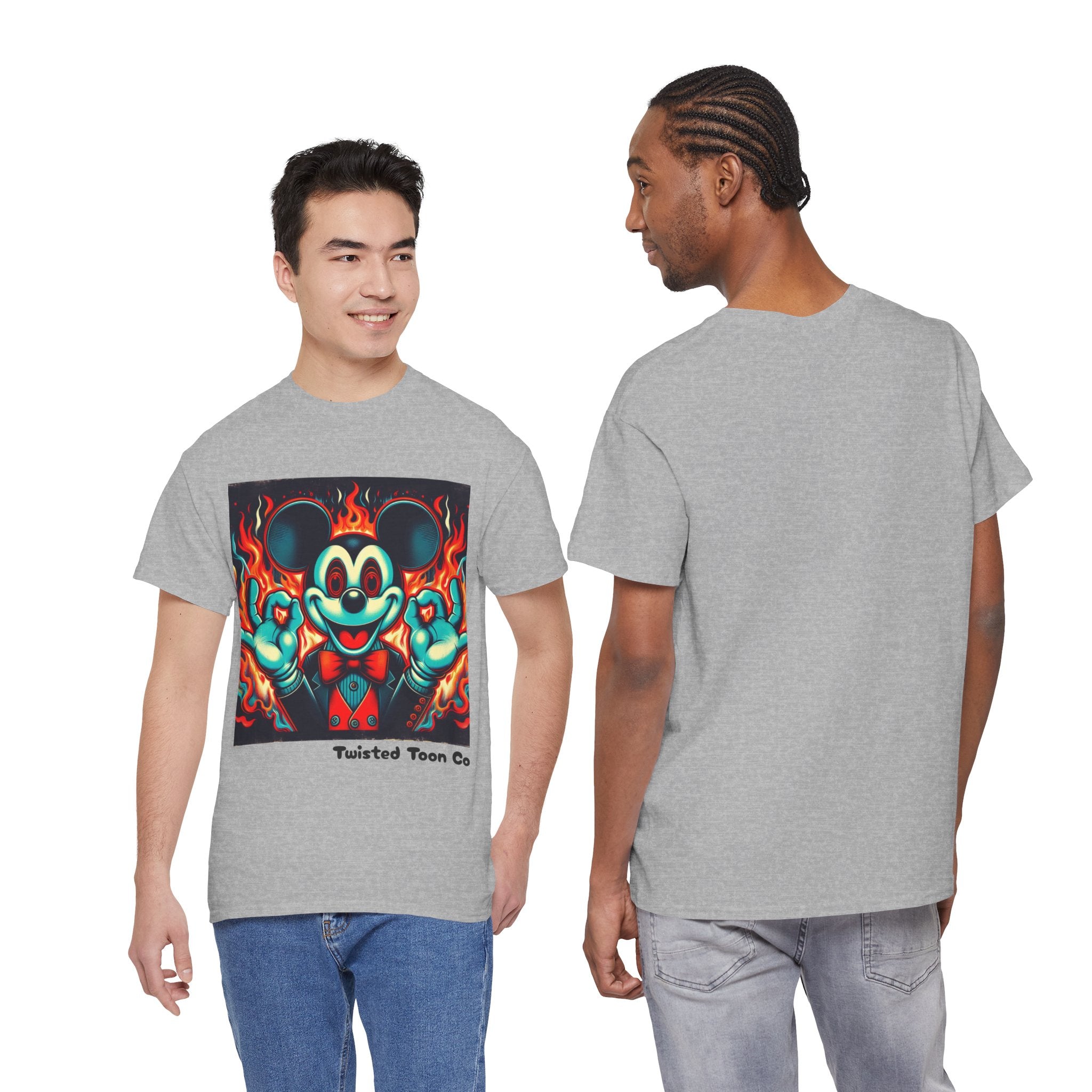 Vintage Cartoon Demon Mouse T-Shirt — Retro Horror Graphic Tee