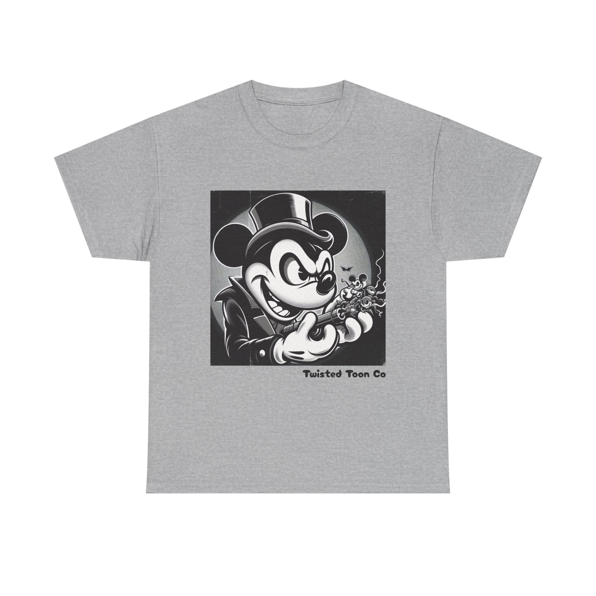 Vintage Mischief Tee — Noir Cartoon Mouse Graphic Shirt