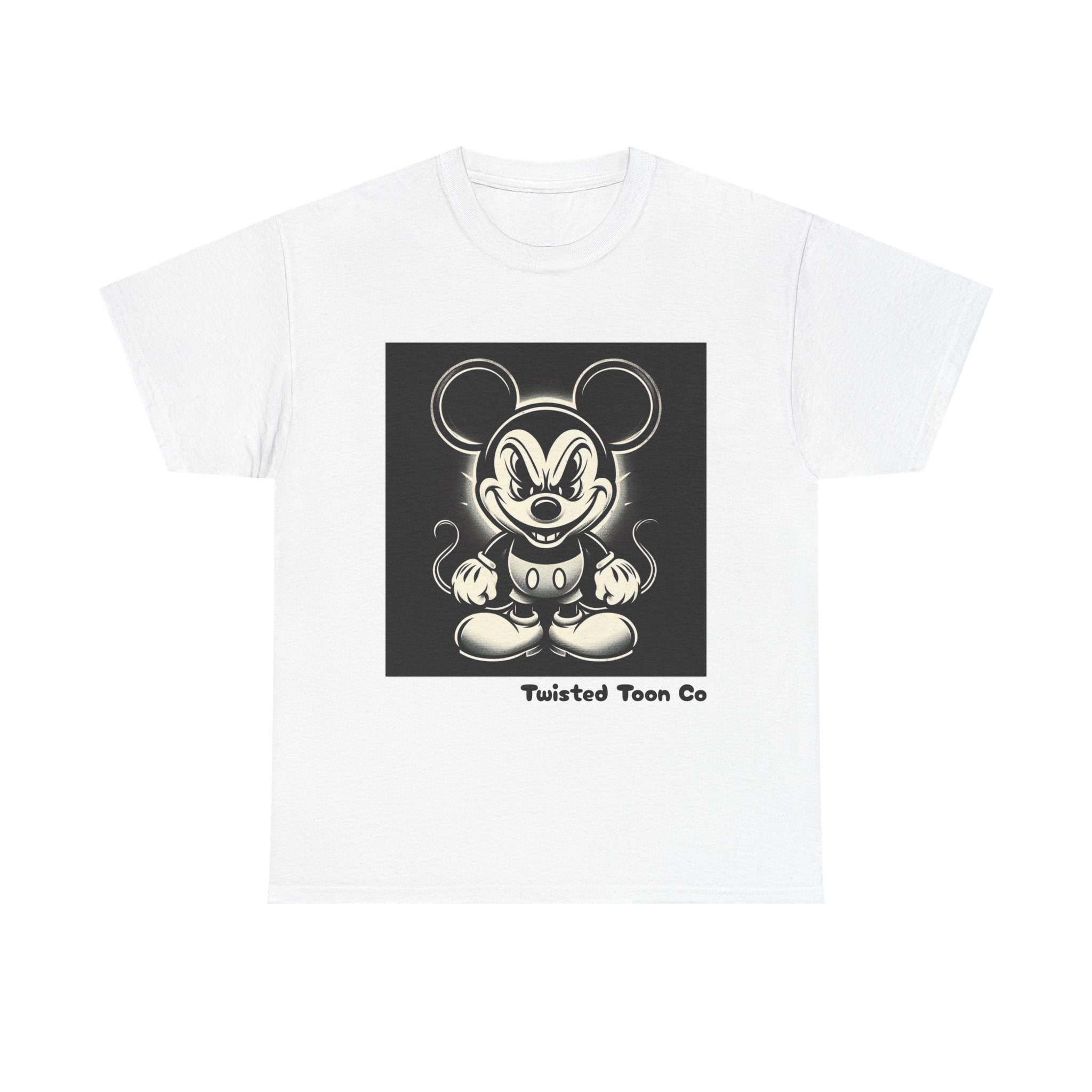 Vintage Cartoon Mouse T-Shirt — Retro Creepy Character Graphic Tee