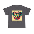 Demonic Mouse Skull Tee — Retro Neon Horror Graphic T‑Shirt