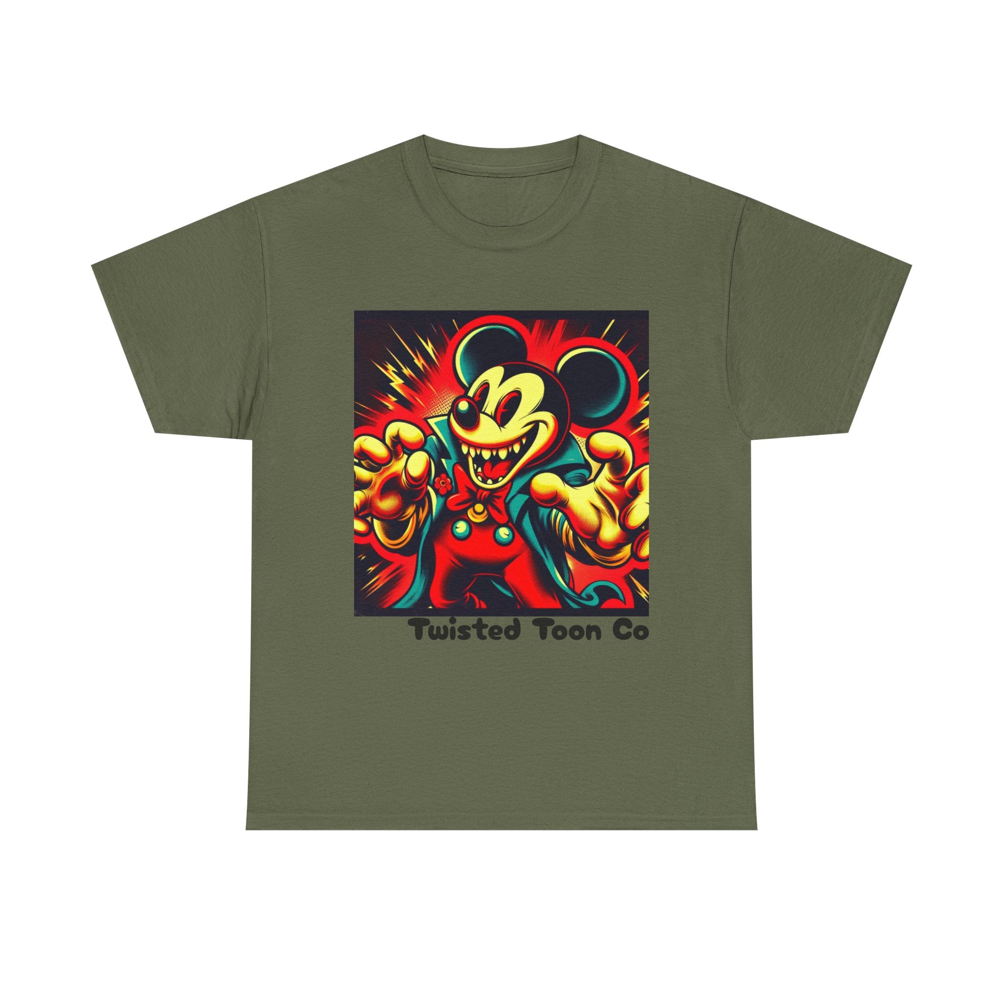 Twisted Toon Tee — Retro Horror Cartoon Mouse Graphic T-Shirt