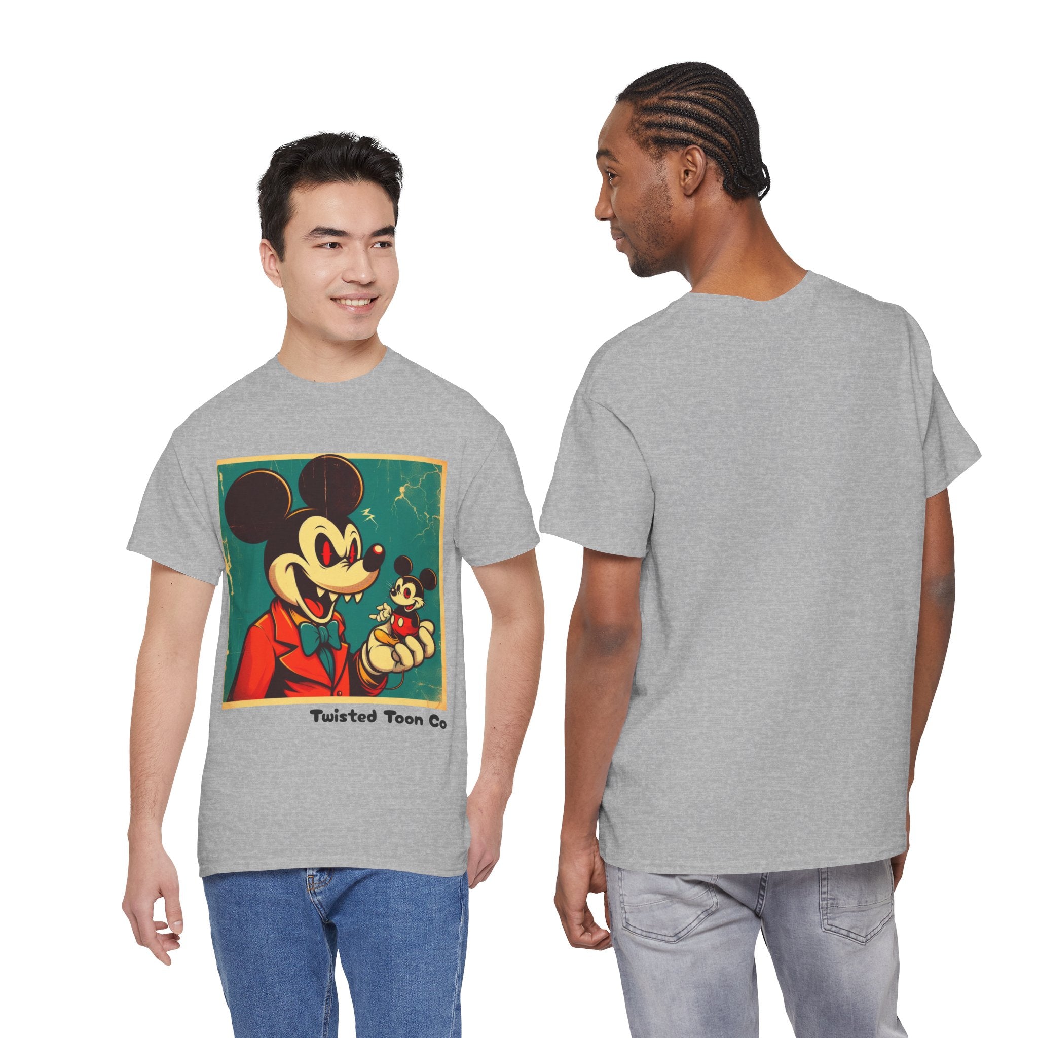 Vintage Cartoon Mouse Tee – Retro Illustration Graphic T-Shirt