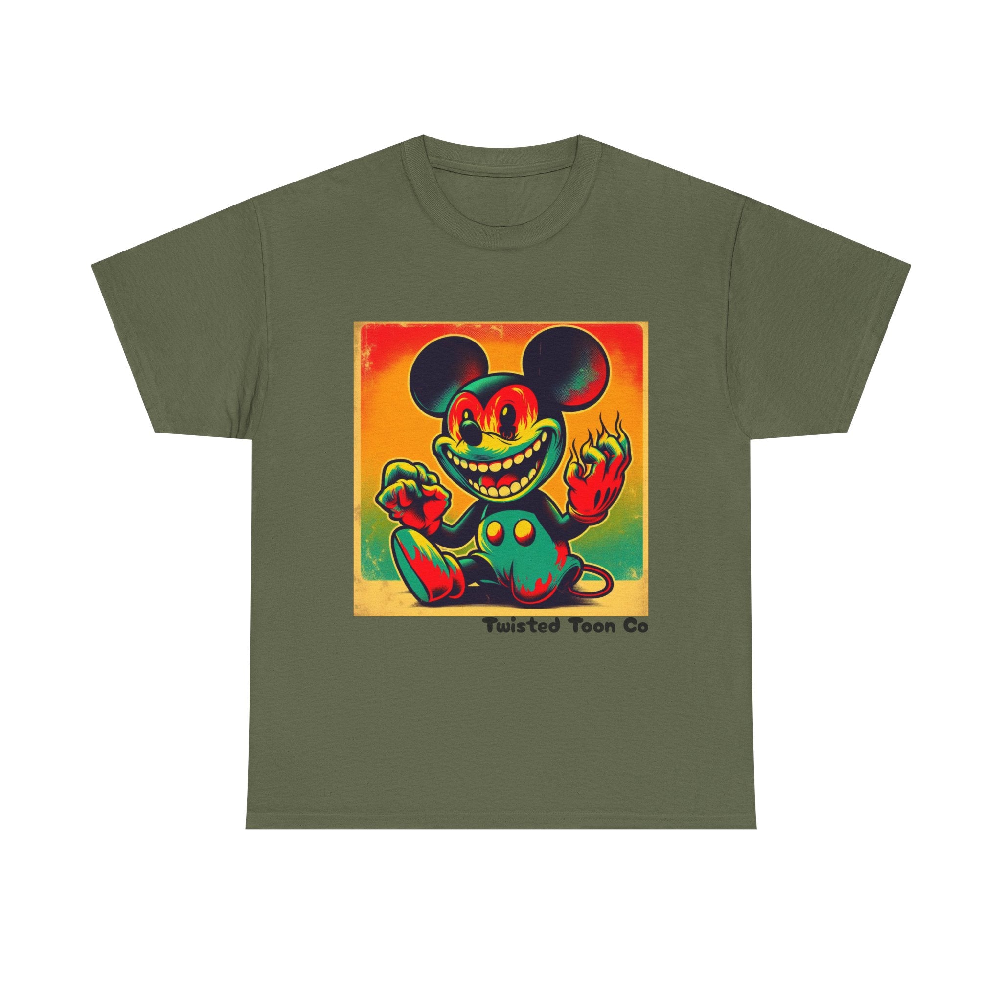 Creepy Retro Cartoon Mouse Tee — Vintage Horror Graphic T-Shirt