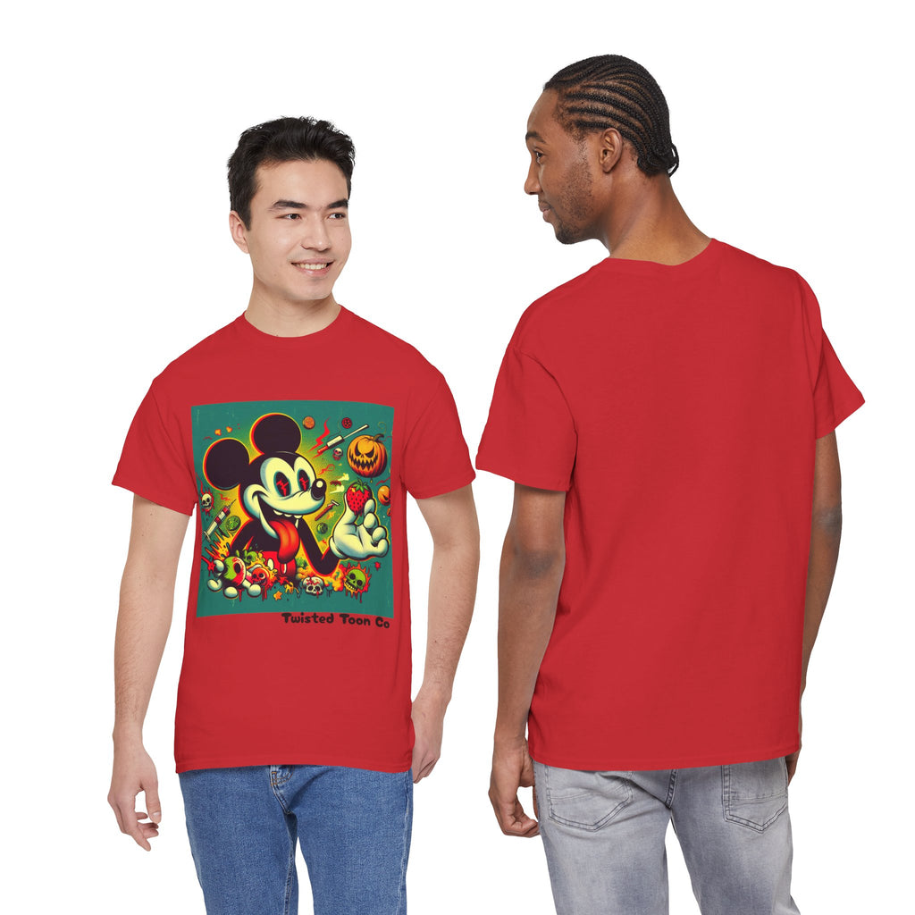 Vintage Cartoon Halloween Tee — Spooky Retro Mouse Graphic