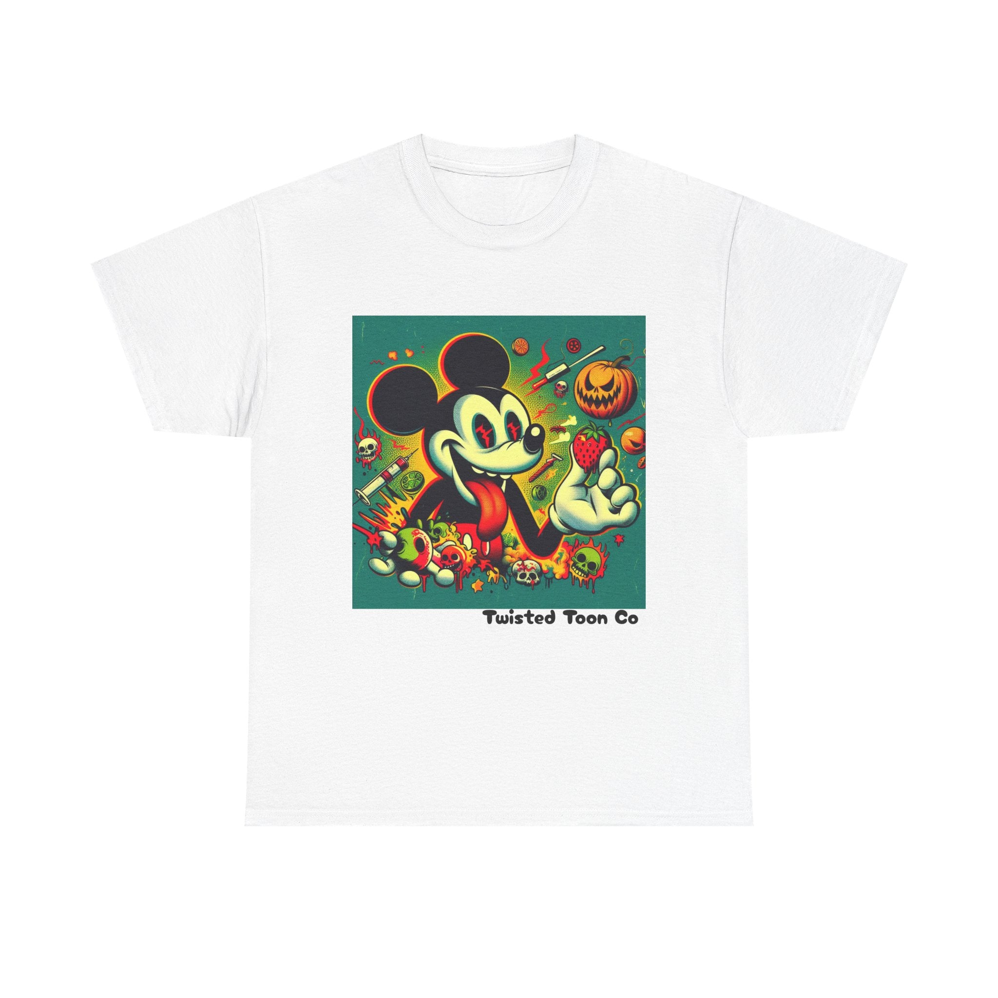Vintage Cartoon Halloween Tee — Spooky Retro Mouse Graphic