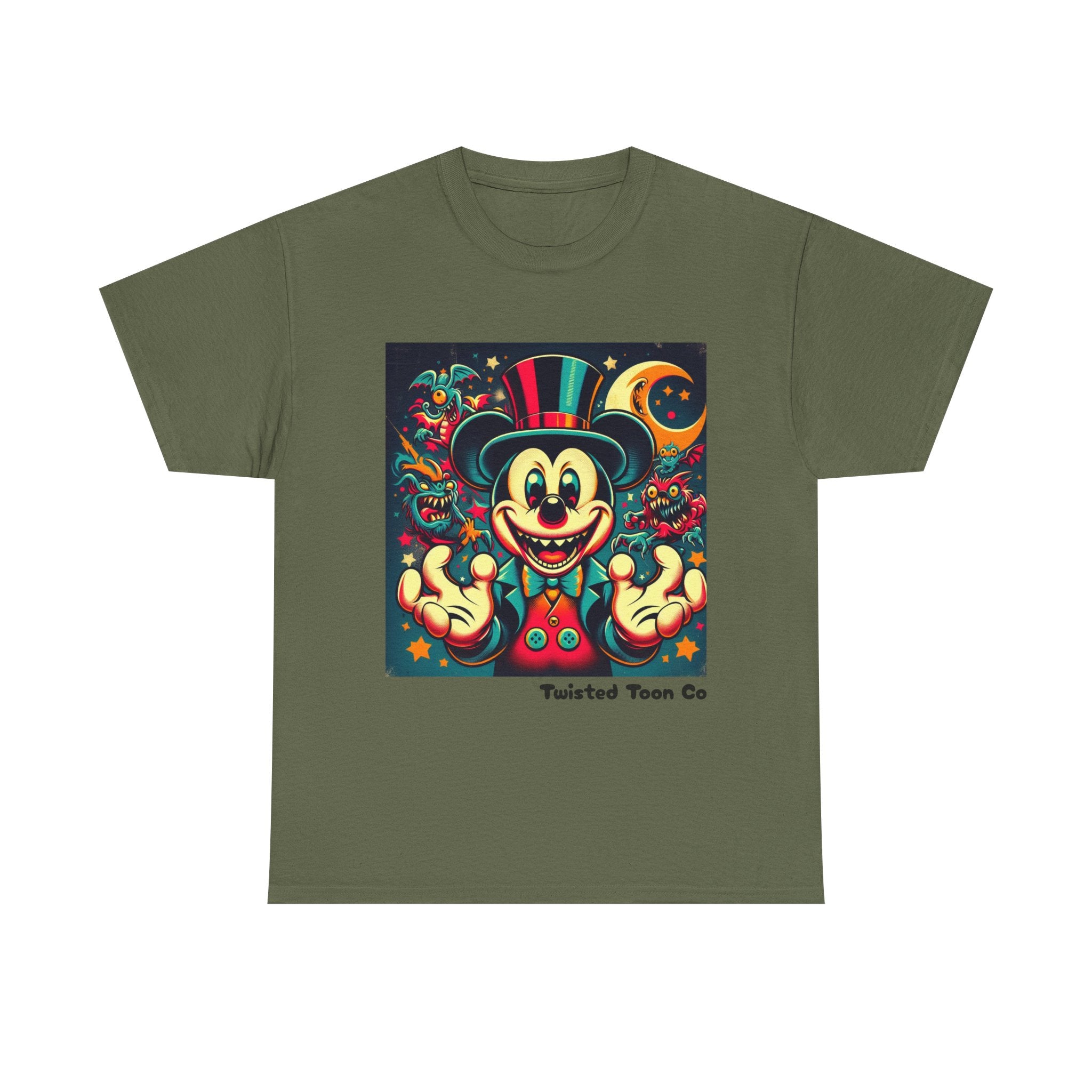 Graphic Tee — Retro Circus Mouse Night Magic T-Shirt