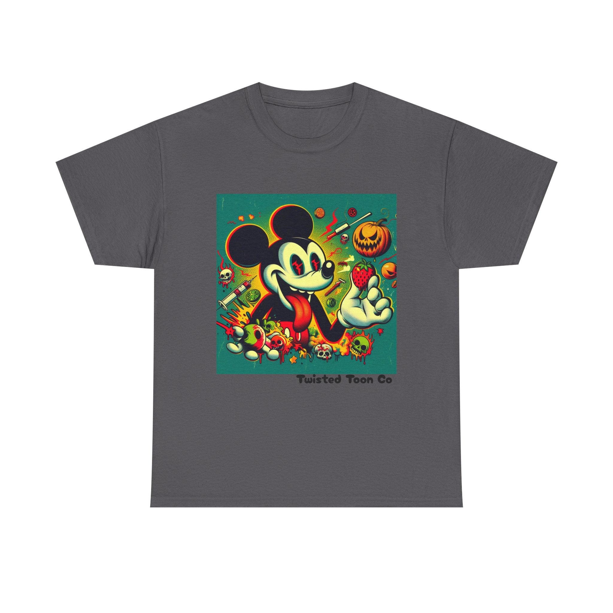 Vintage Cartoon Halloween Tee — Spooky Retro Mouse Graphic