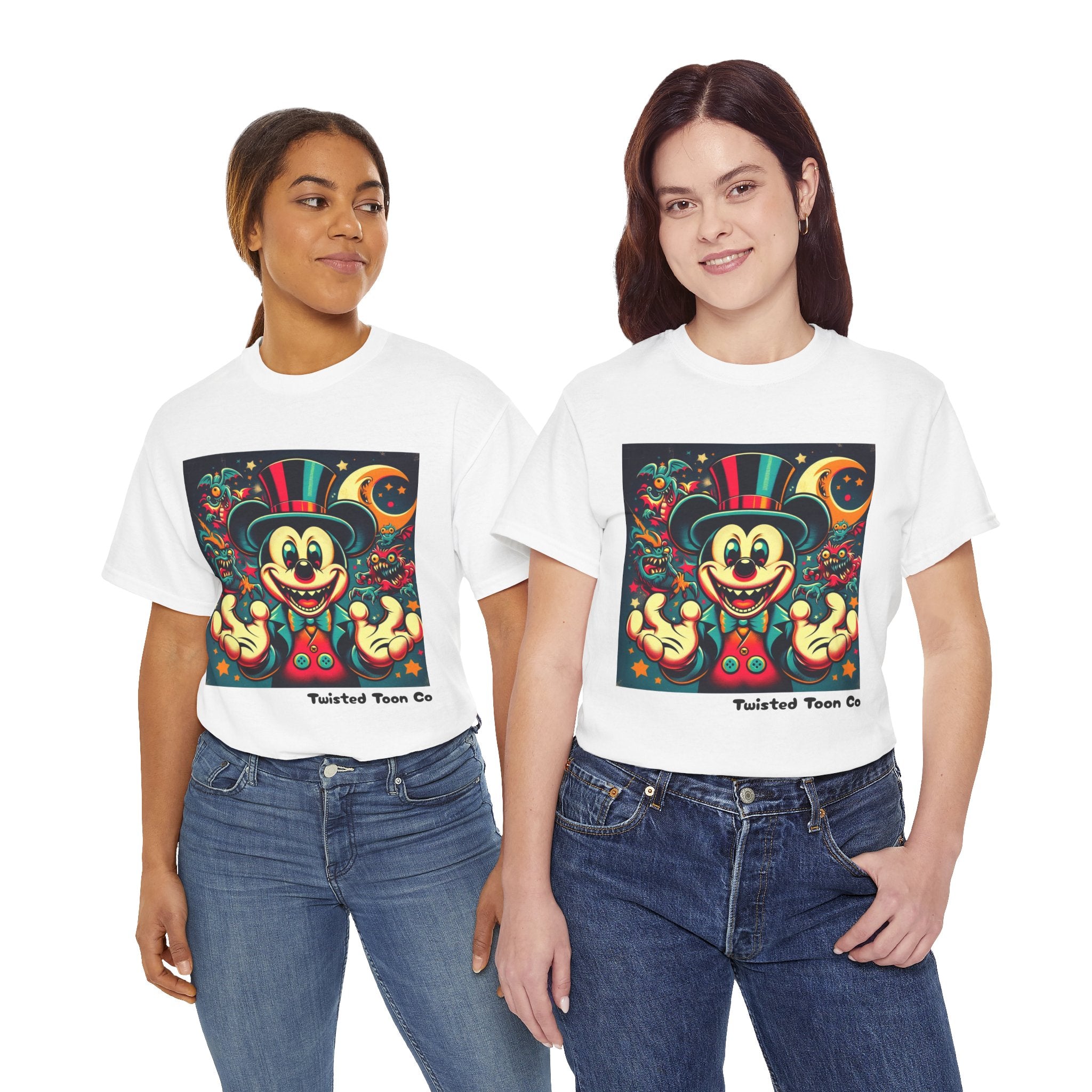 Graphic Tee — Retro Circus Mouse Night Magic T-Shirt