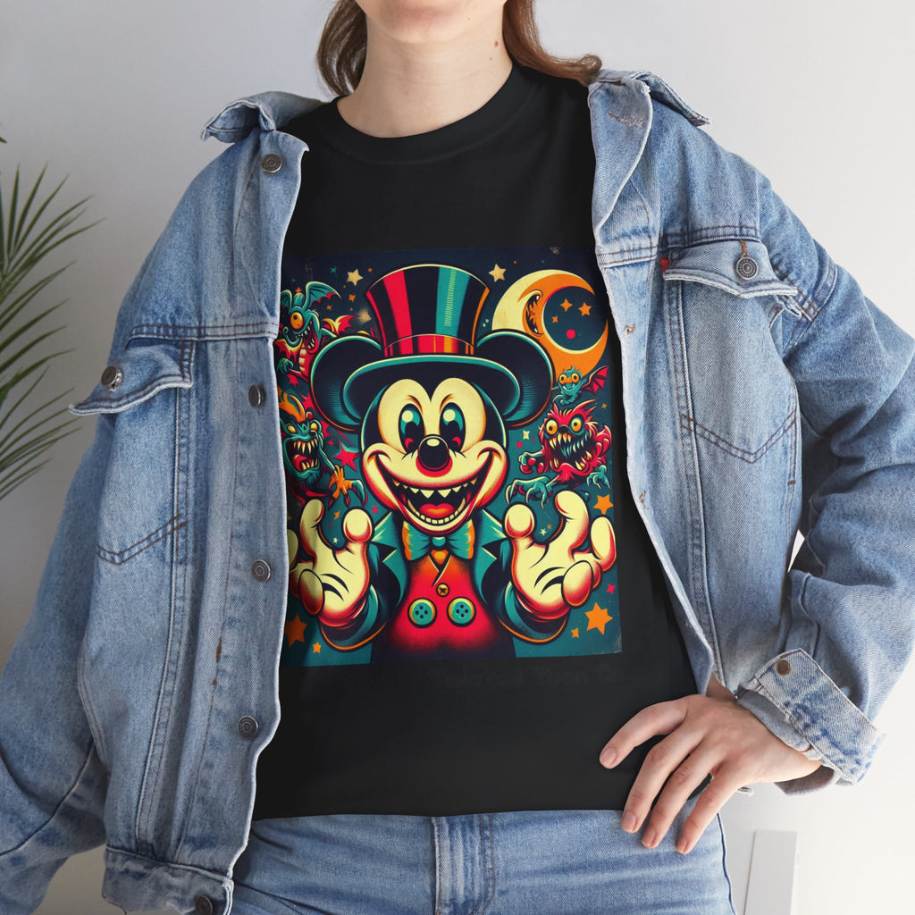 Graphic Tee — Retro Circus Mouse Night Magic T-Shirt