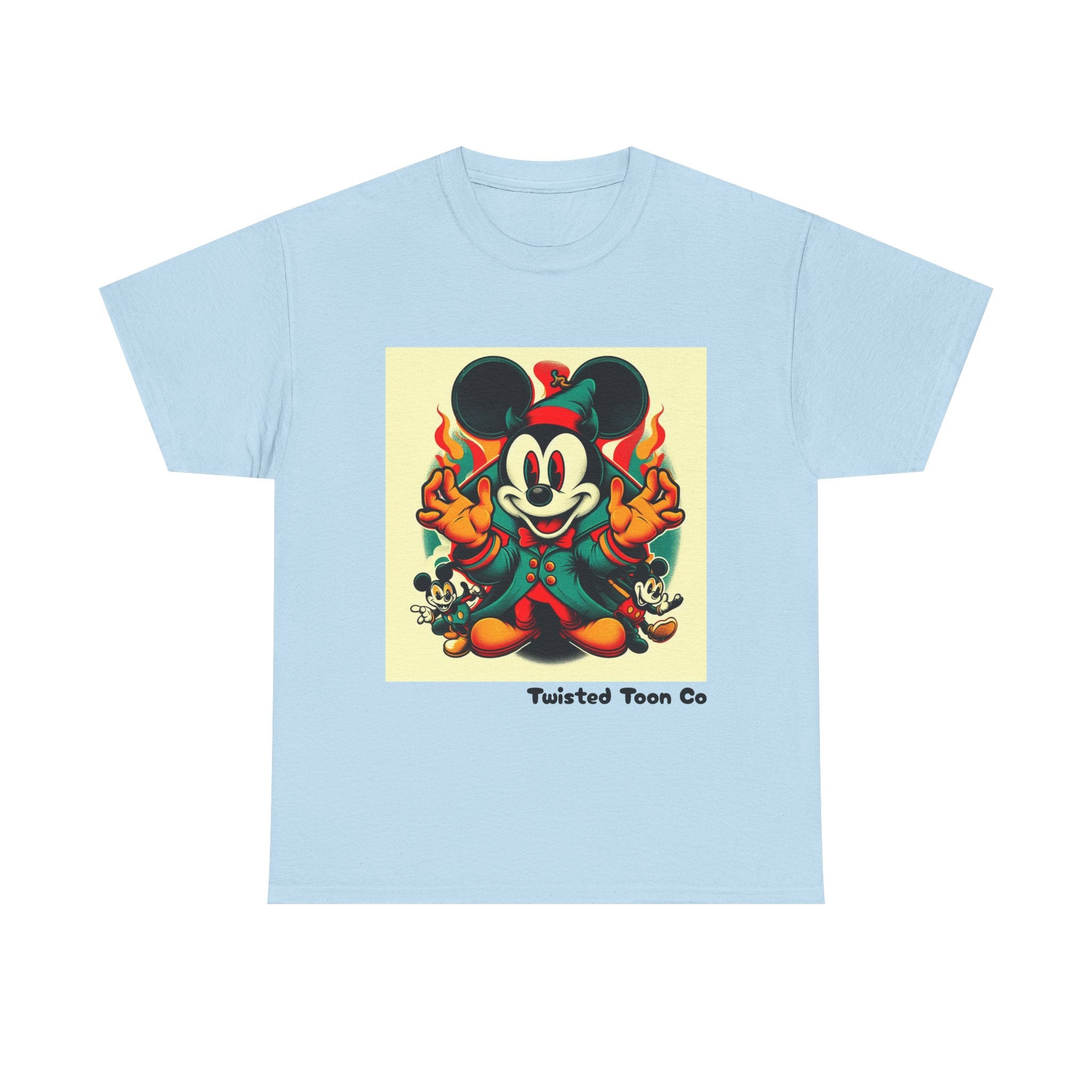 Vintage Cartoon Mouse Flame T-Shirt