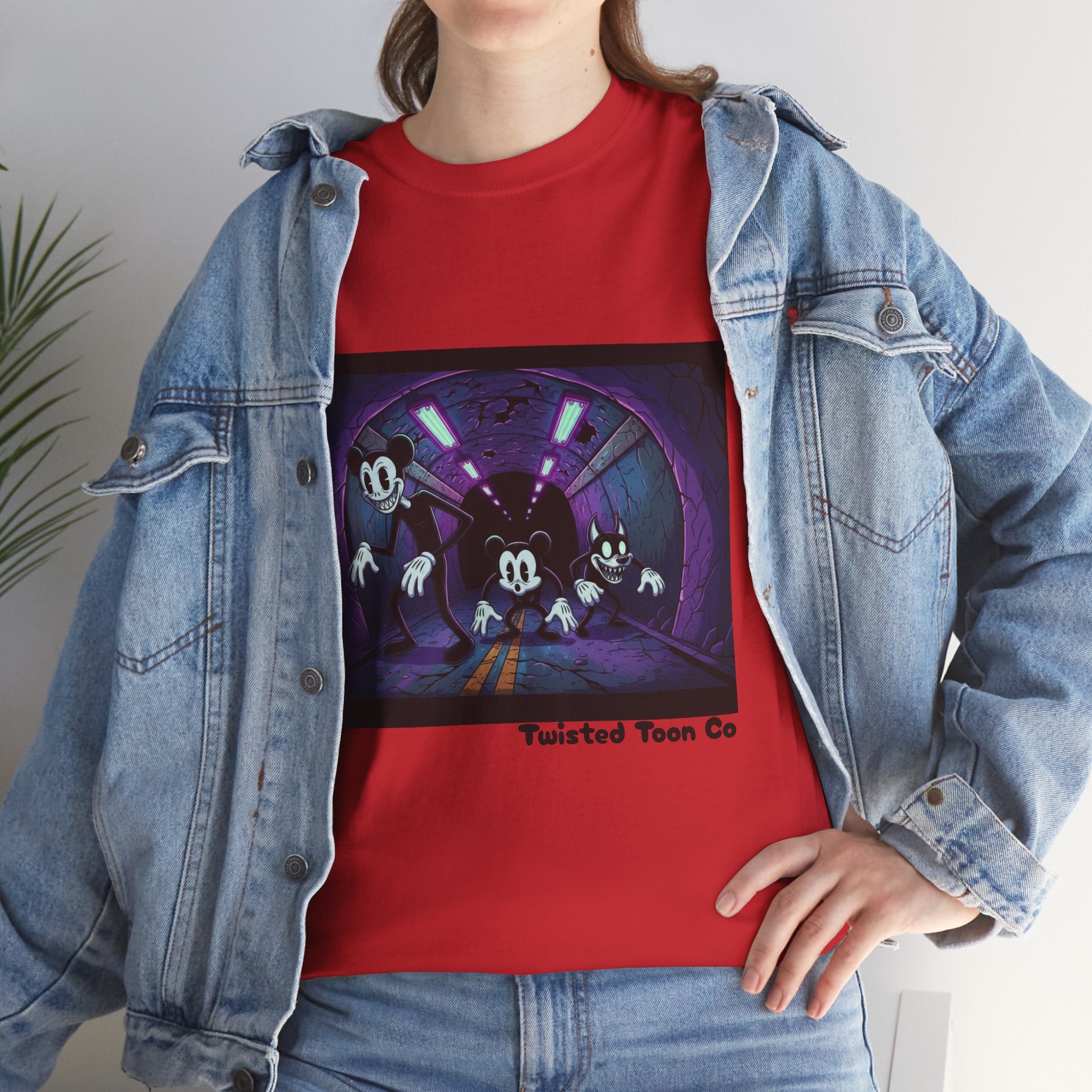 Retro Cartoon Horror T‑Shirt — 'Twisted Toon Co' Spooky Vintage Character Tee