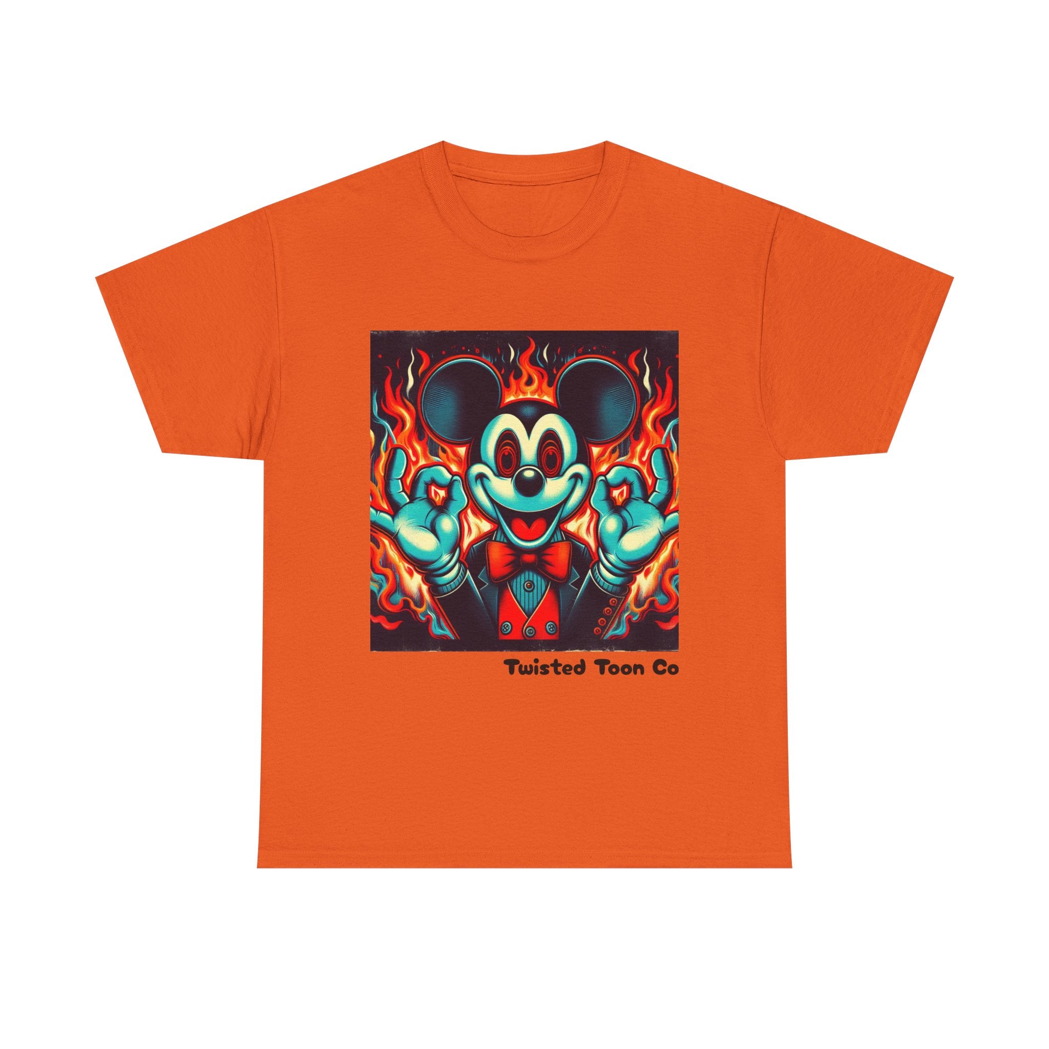 Vintage Cartoon Demon Mouse T-Shirt — Retro Horror Graphic Tee
