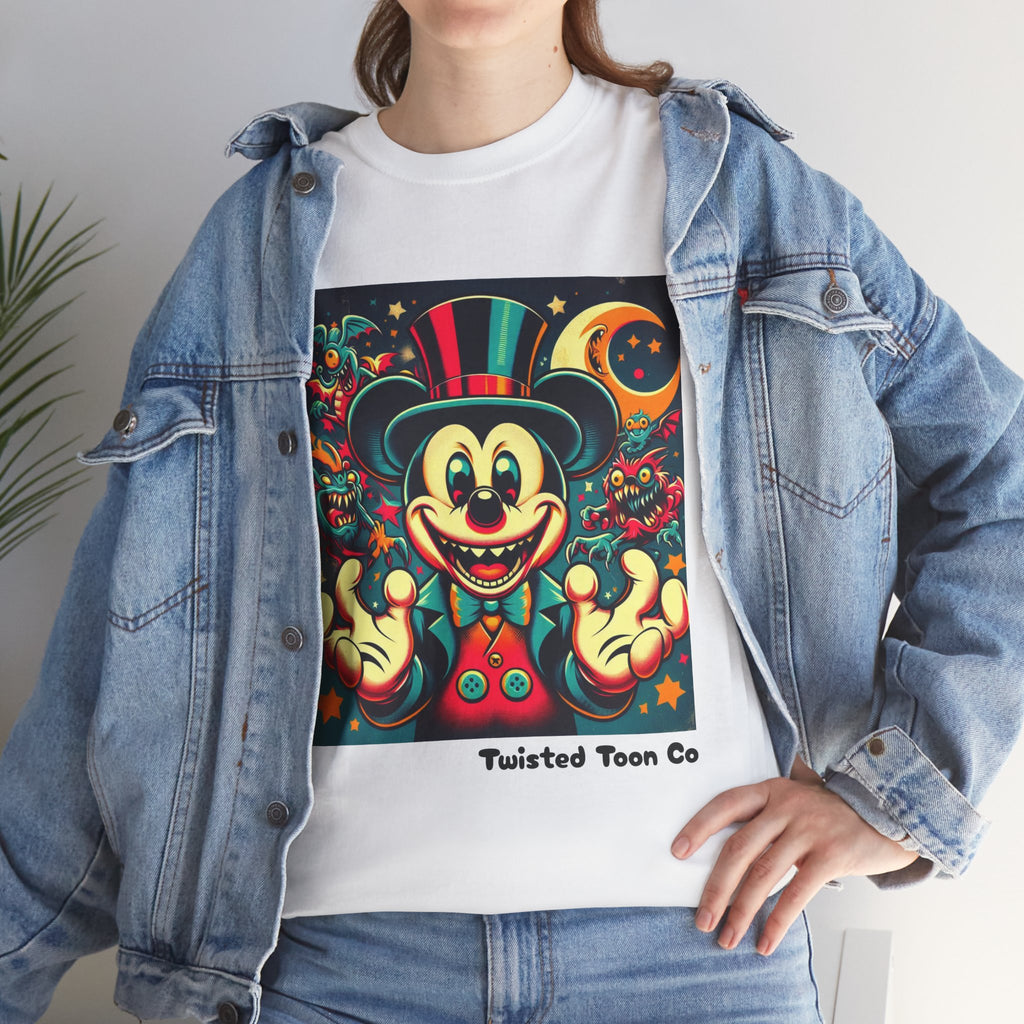 Graphic Tee — Retro Circus Mouse Night Magic T-Shirt