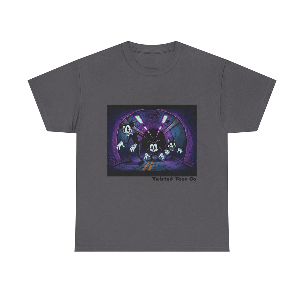 Retro Cartoon Horror T‑Shirt — 'Twisted Toon Co' Spooky Vintage Character Tee