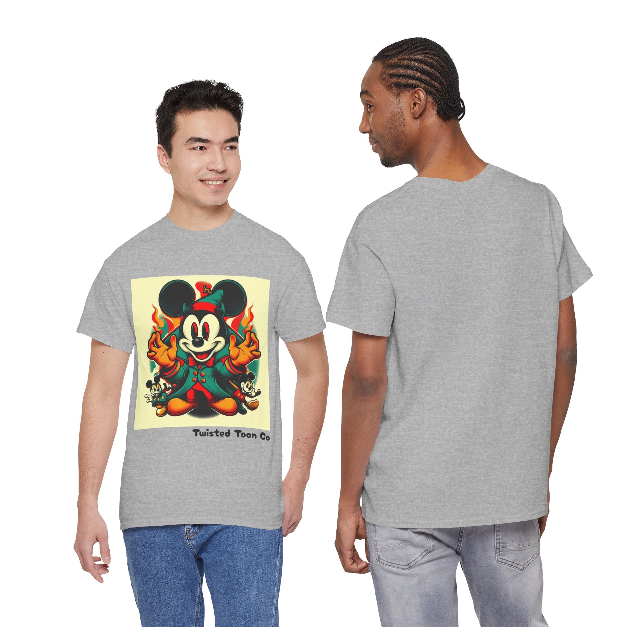 Vintage Cartoon Mouse Flame T-Shirt