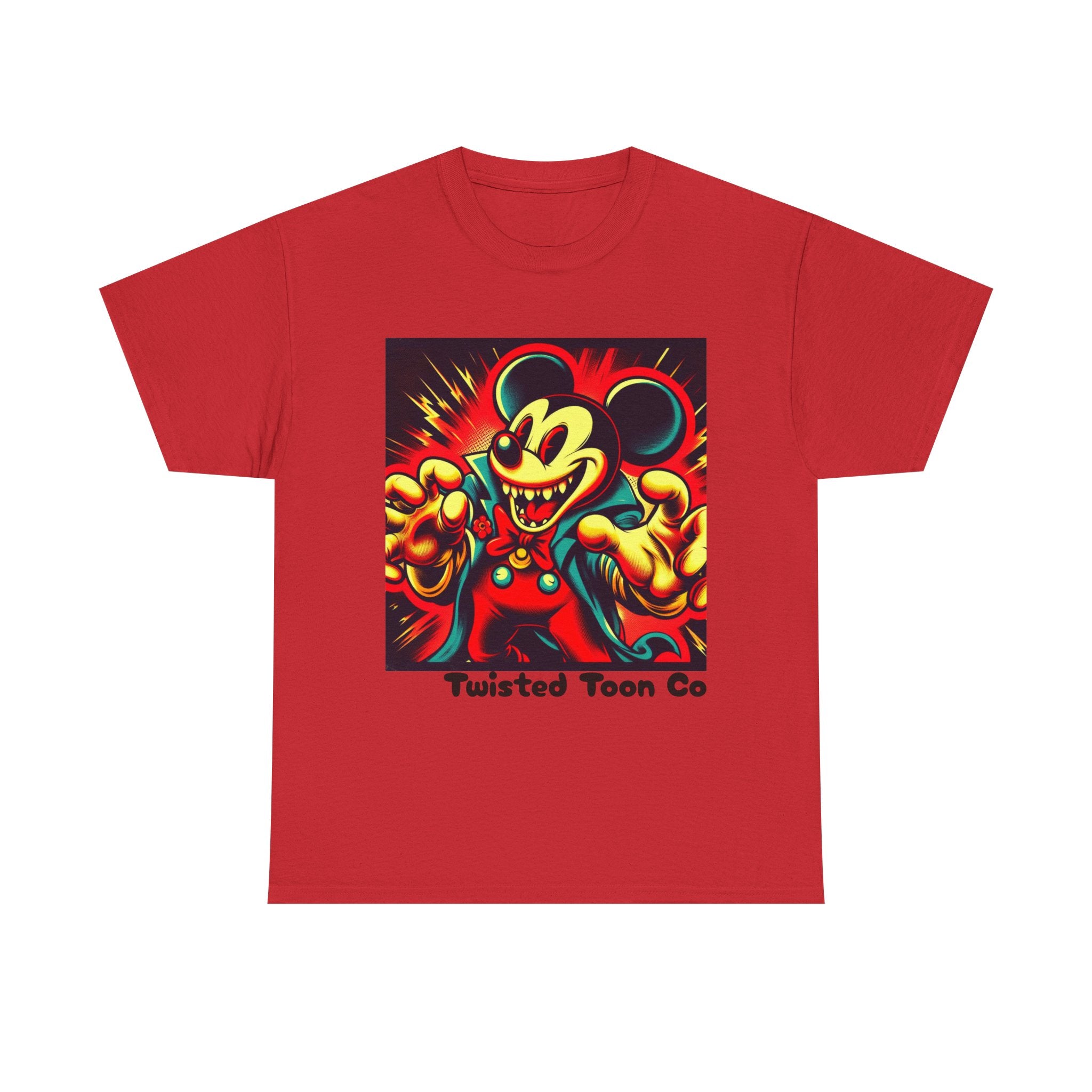 Twisted Toon Tee — Retro Horror Cartoon Mouse Graphic T-Shirt