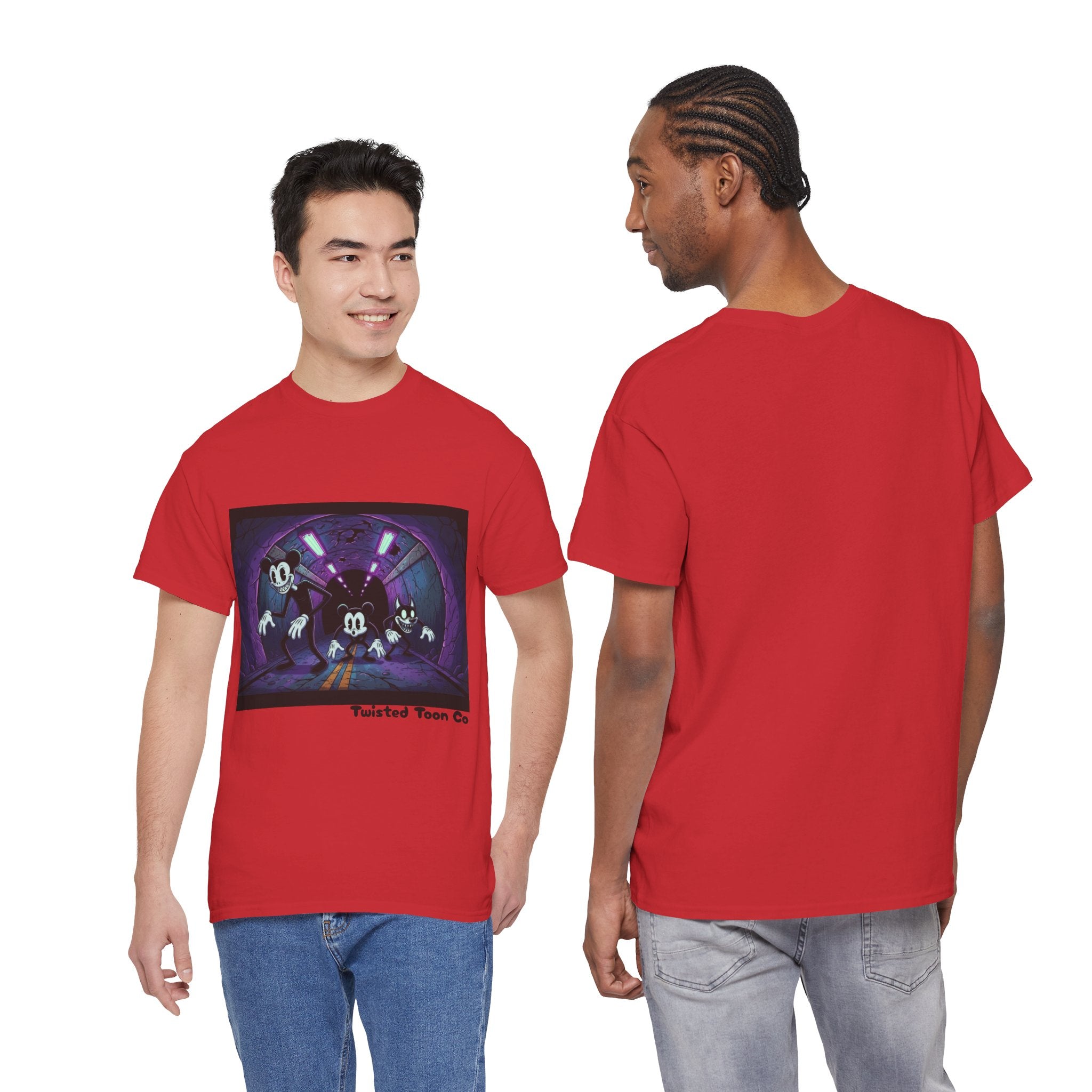 Retro Cartoon Horror T‑Shirt — 'Twisted Toon Co' Spooky Vintage Character Tee