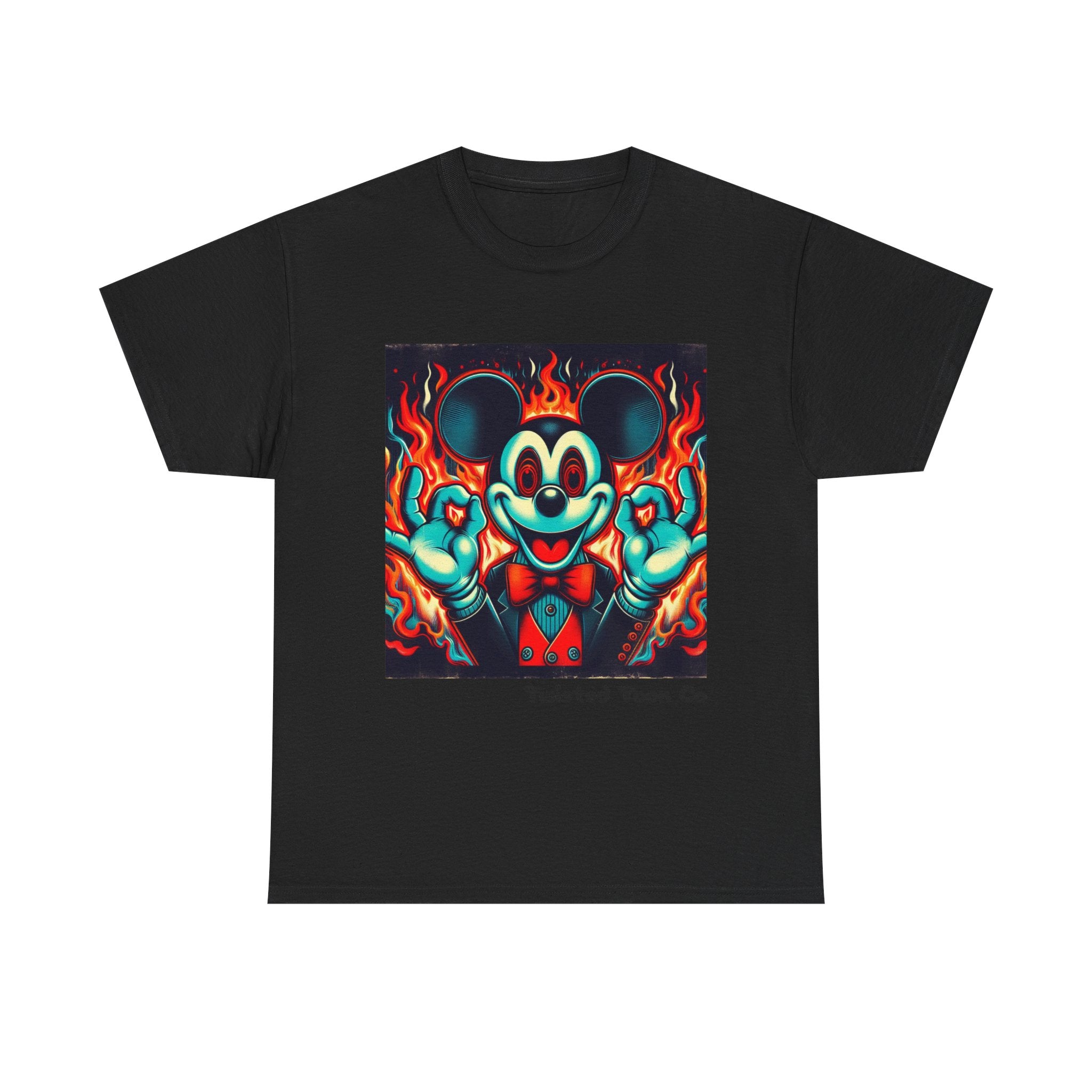 Vintage Cartoon Demon Mouse T-Shirt — Retro Horror Graphic Tee