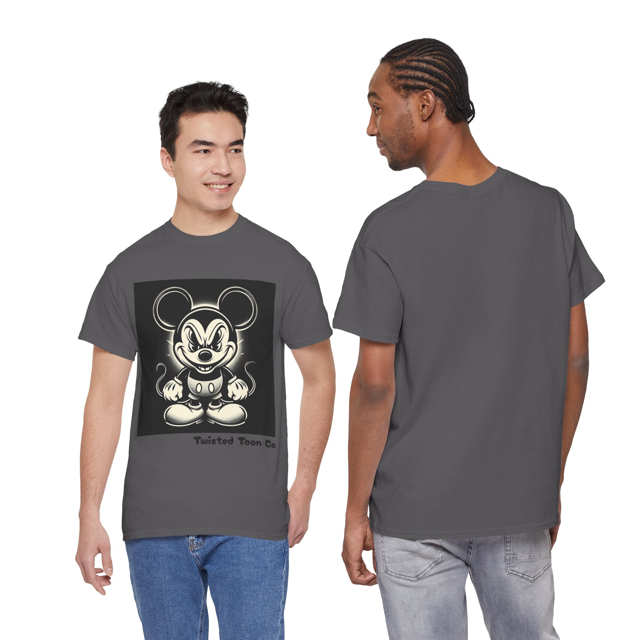 Vintage Cartoon Mouse T-Shirt — Retro Creepy Character Graphic Tee