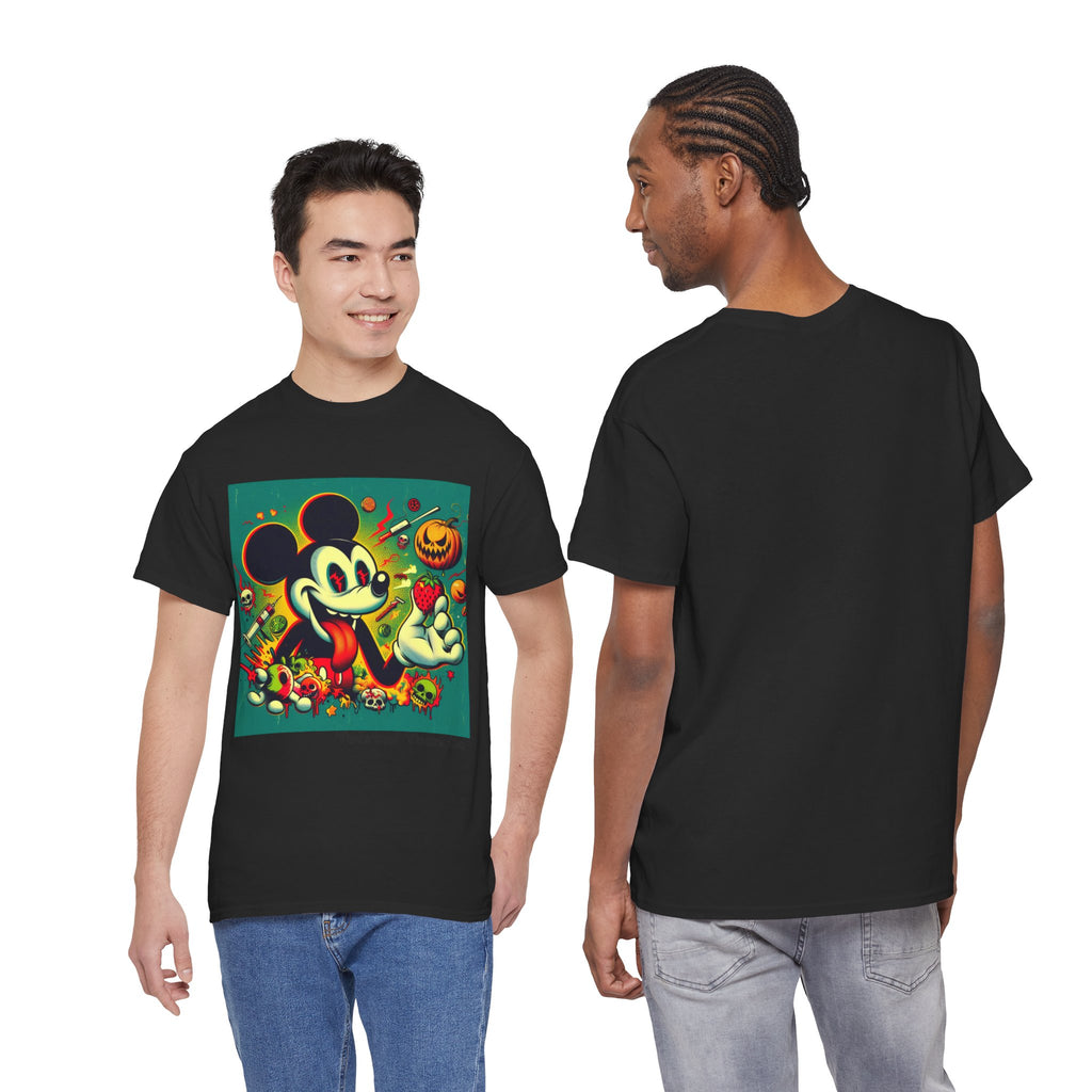 Vintage Cartoon Halloween Tee — Spooky Retro Mouse Graphic