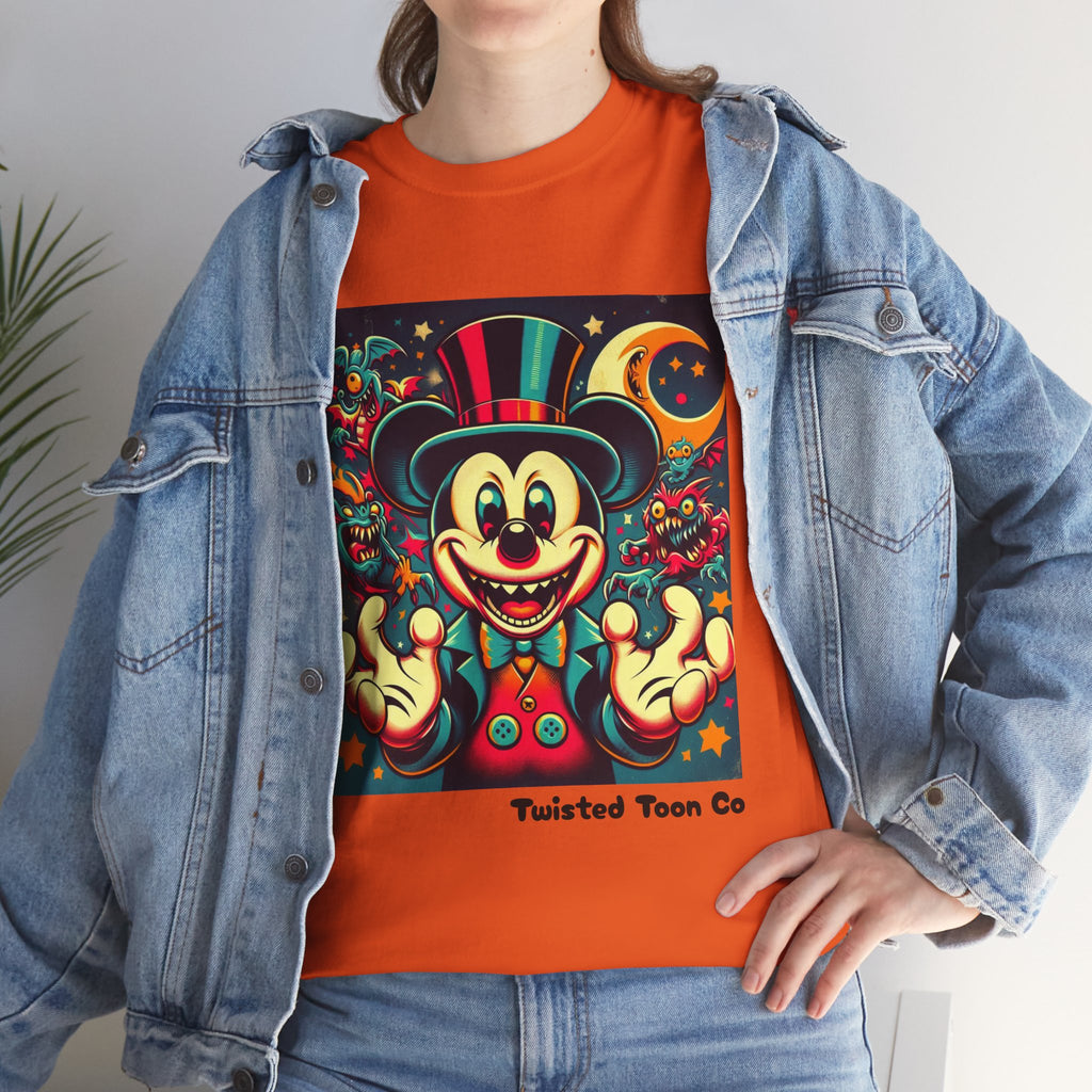 Graphic Tee — Retro Circus Mouse Night Magic T-Shirt