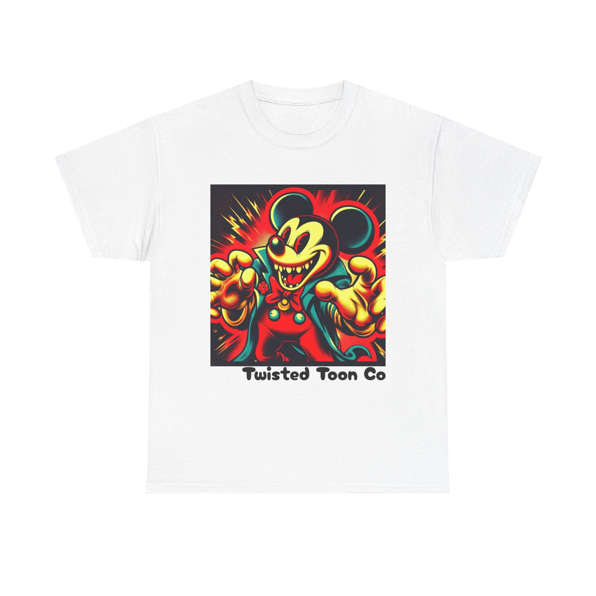 Twisted Toon Tee — Retro Horror Cartoon Mouse Graphic T-Shirt