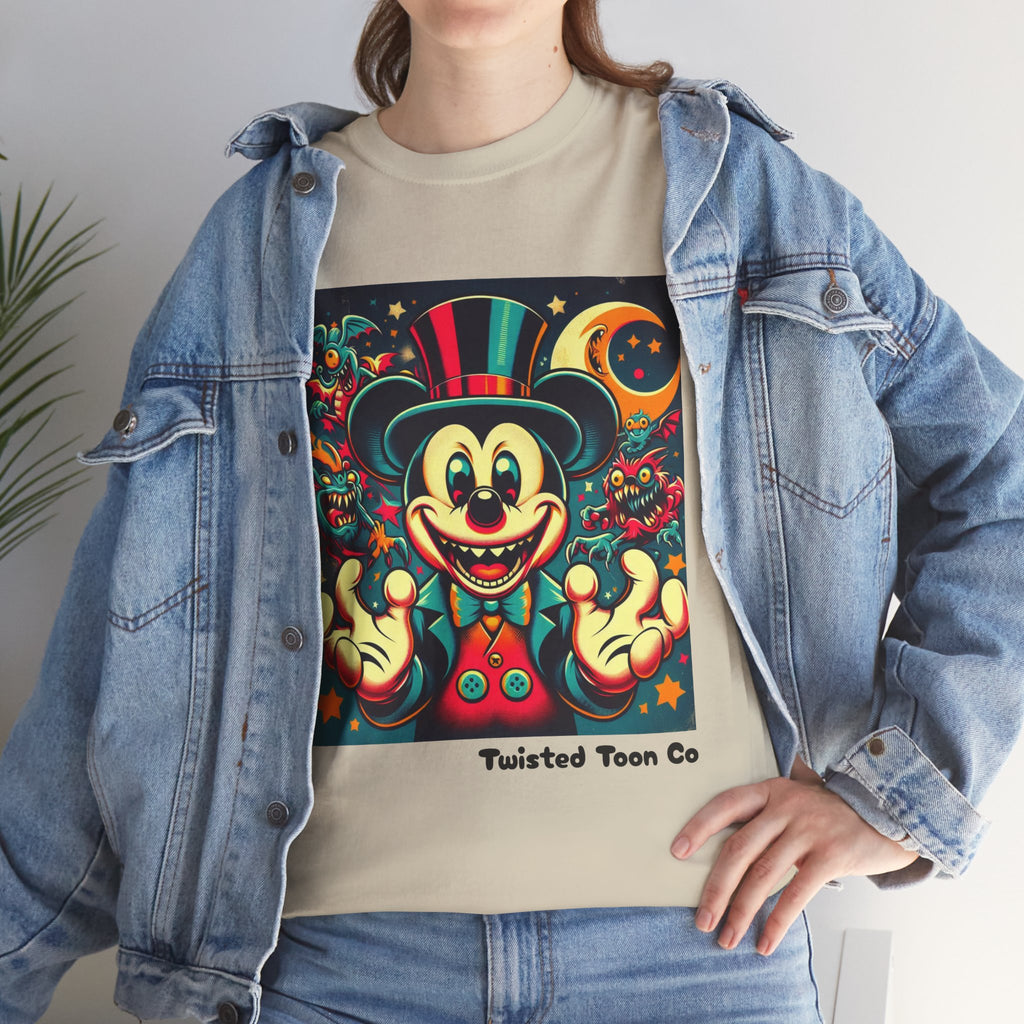 Graphic Tee — Retro Circus Mouse Night Magic T-Shirt