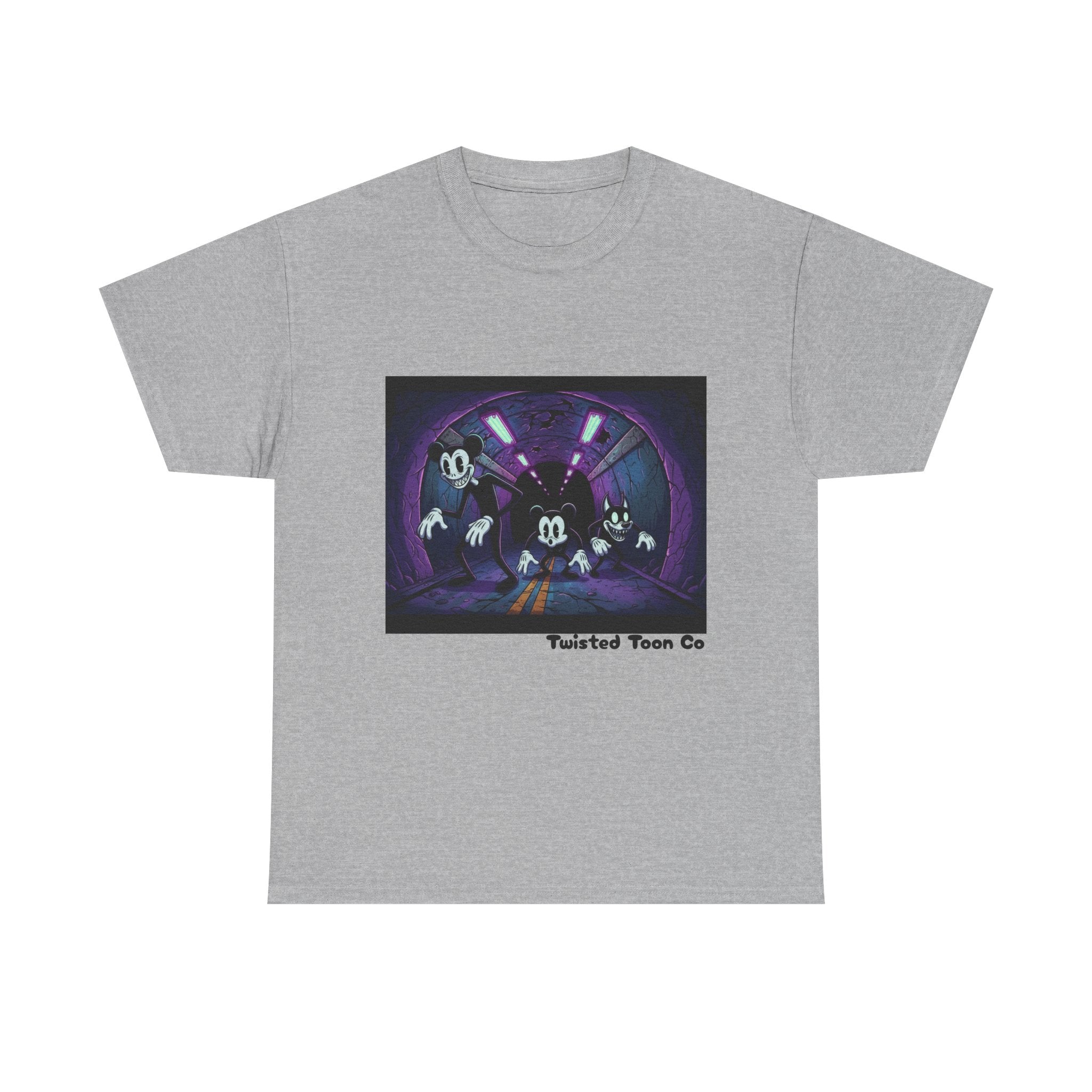 Retro Cartoon Horror T‑Shirt — 'Twisted Toon Co' Spooky Vintage Character Tee