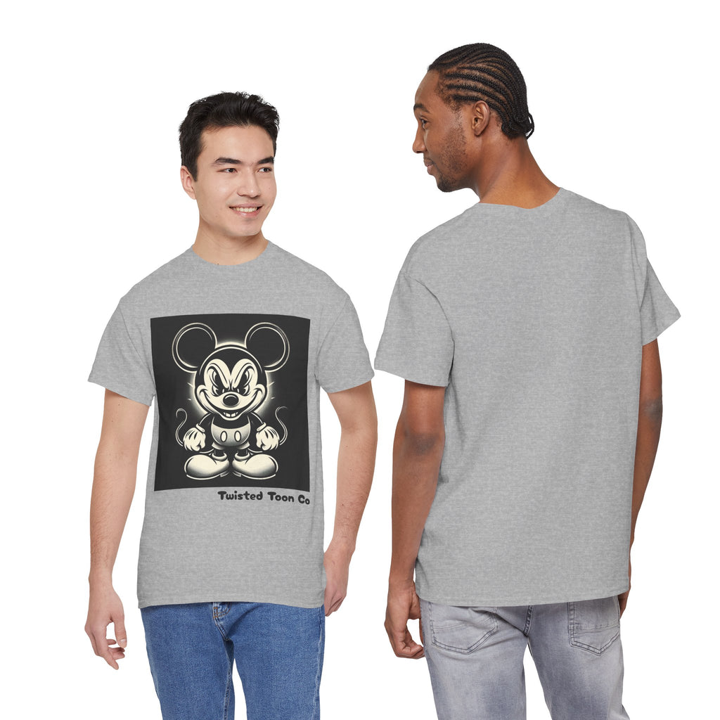 Vintage Cartoon Mouse T-Shirt — Retro Creepy Character Graphic Tee