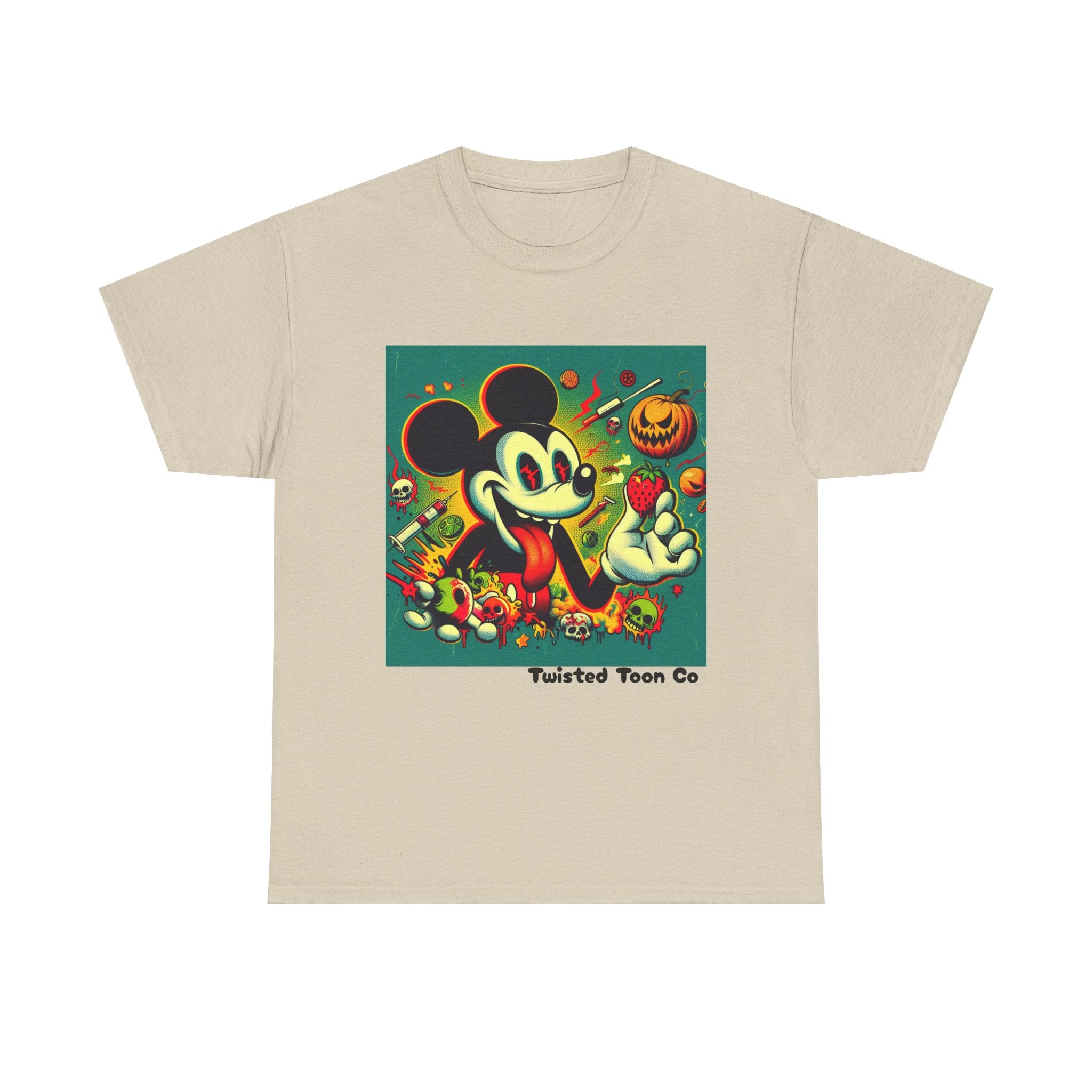 Vintage Cartoon Halloween Tee — Spooky Retro Mouse Graphic