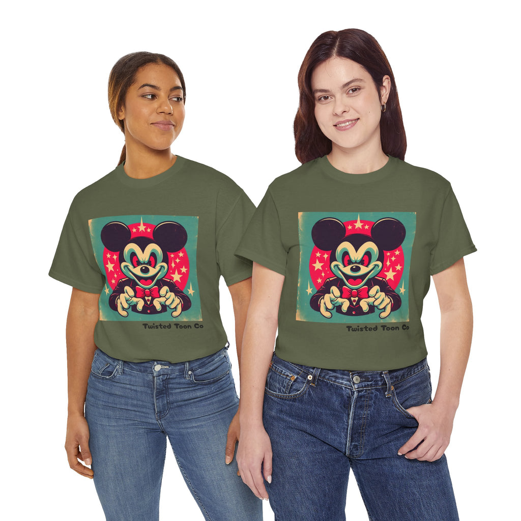 Vintage Cartoon Mouse Graphic Tee — Retro Pop Art T-Shirt