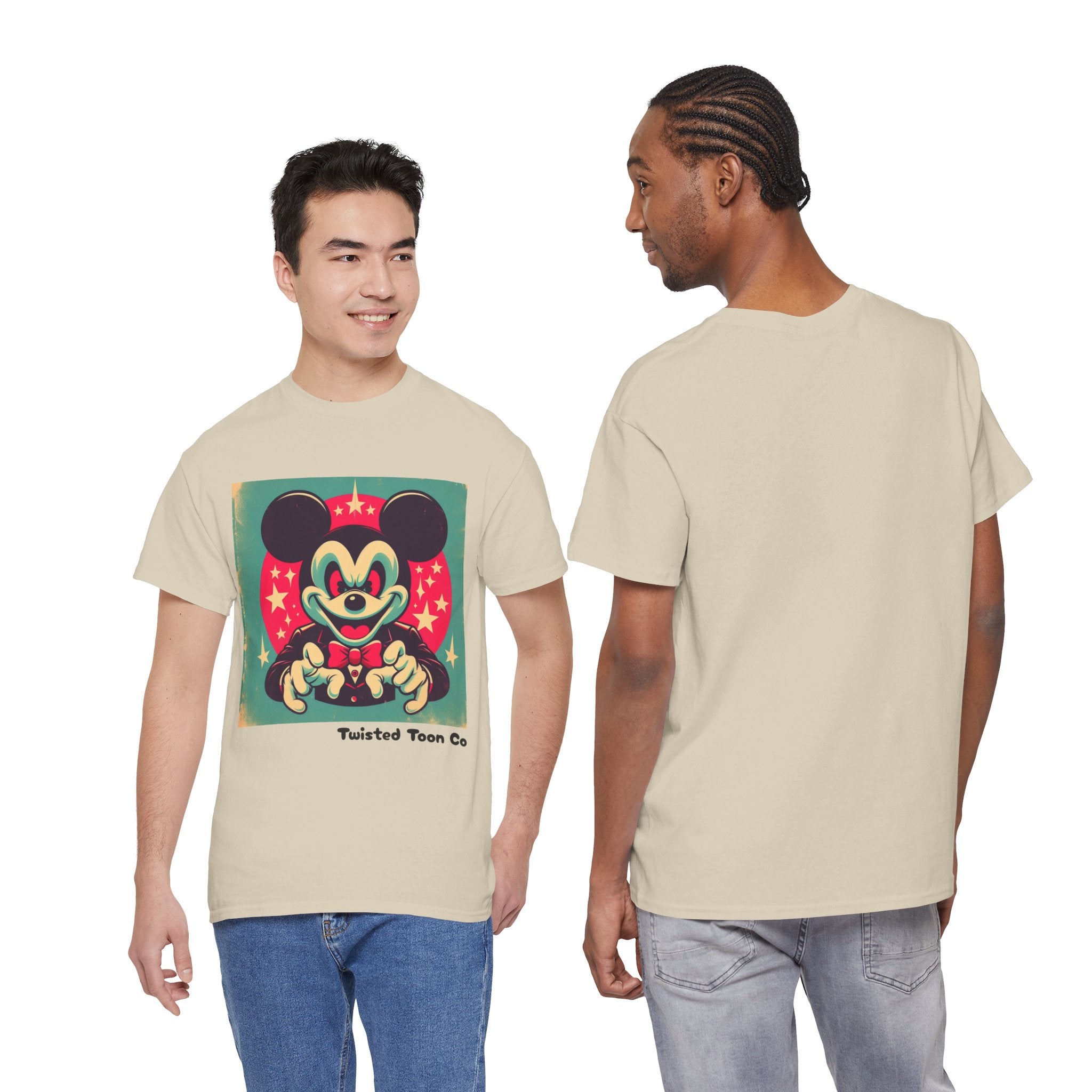 Vintage Cartoon Mouse Graphic Tee — Retro Pop Art T-Shirt