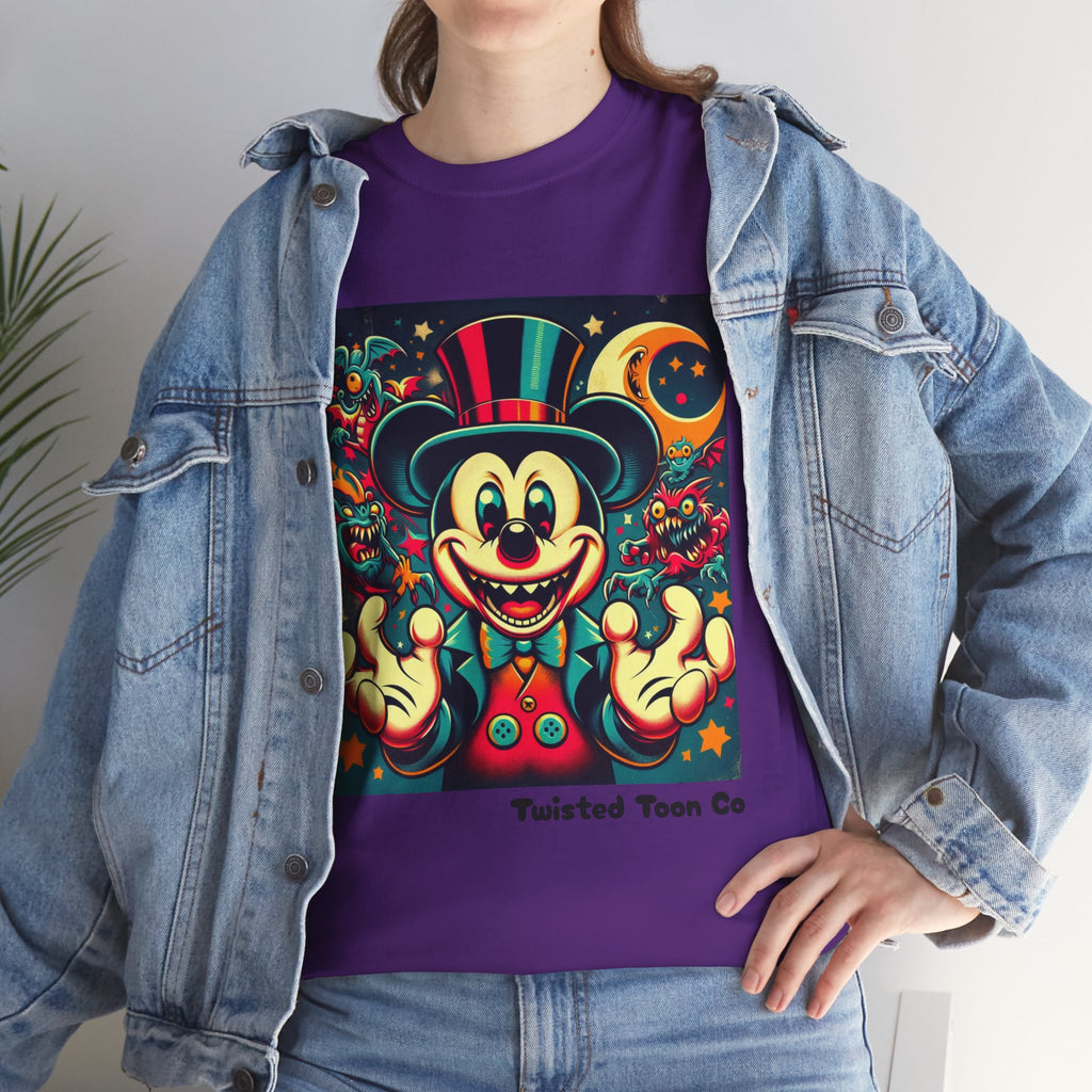 Graphic Tee — Retro Circus Mouse Night Magic T-Shirt