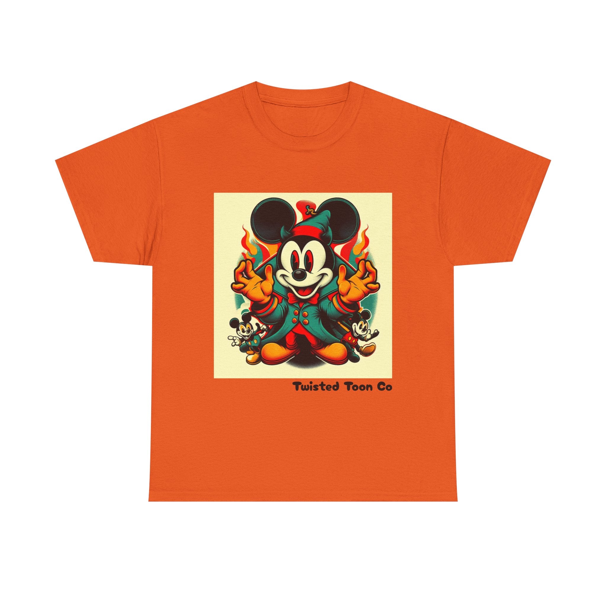 Vintage Cartoon Mouse Flame T-Shirt