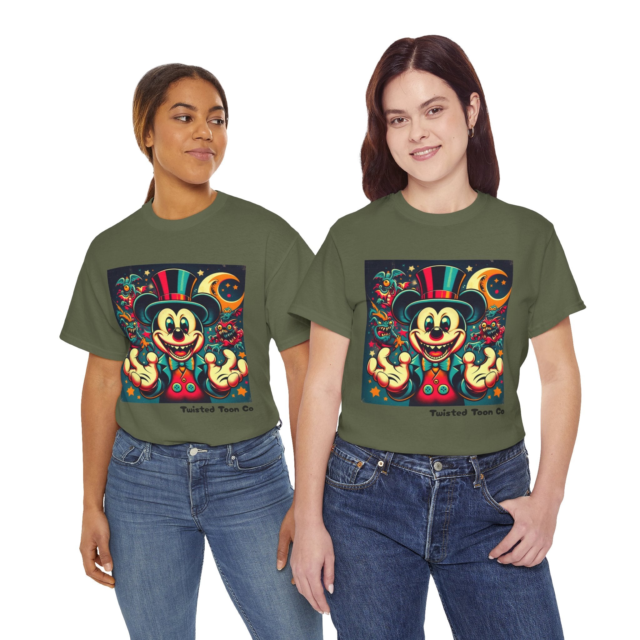Graphic Tee — Retro Circus Mouse Night Magic T-Shirt