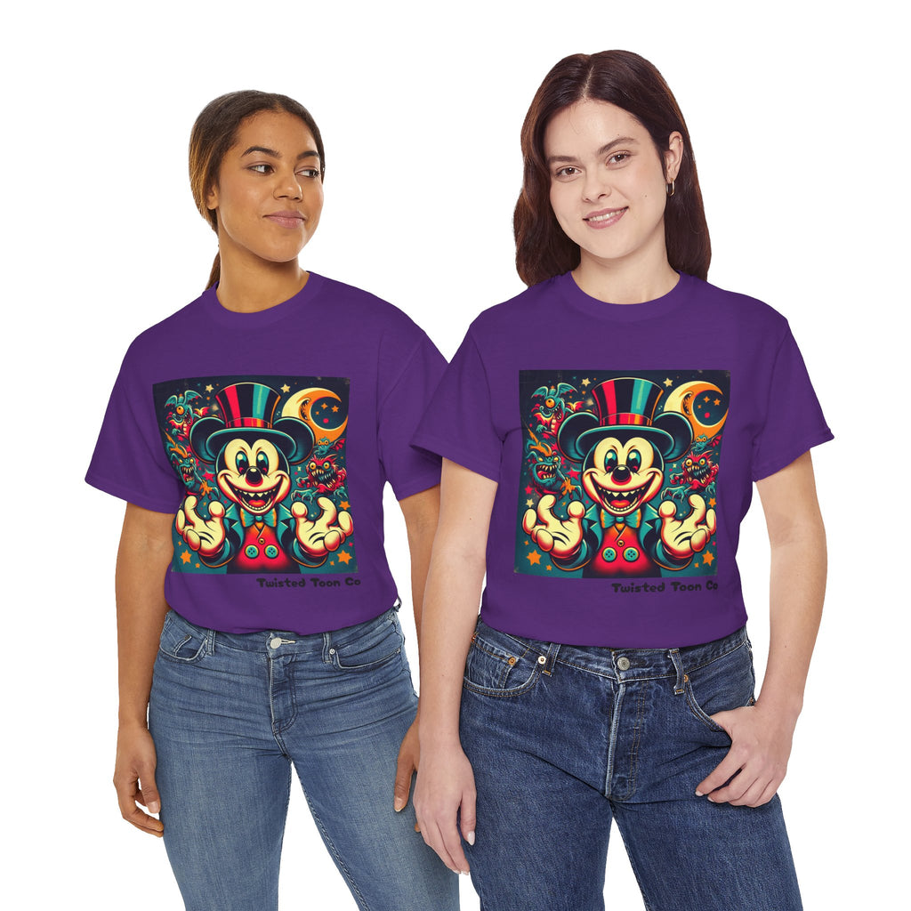 Graphic Tee — Retro Circus Mouse Night Magic T-Shirt