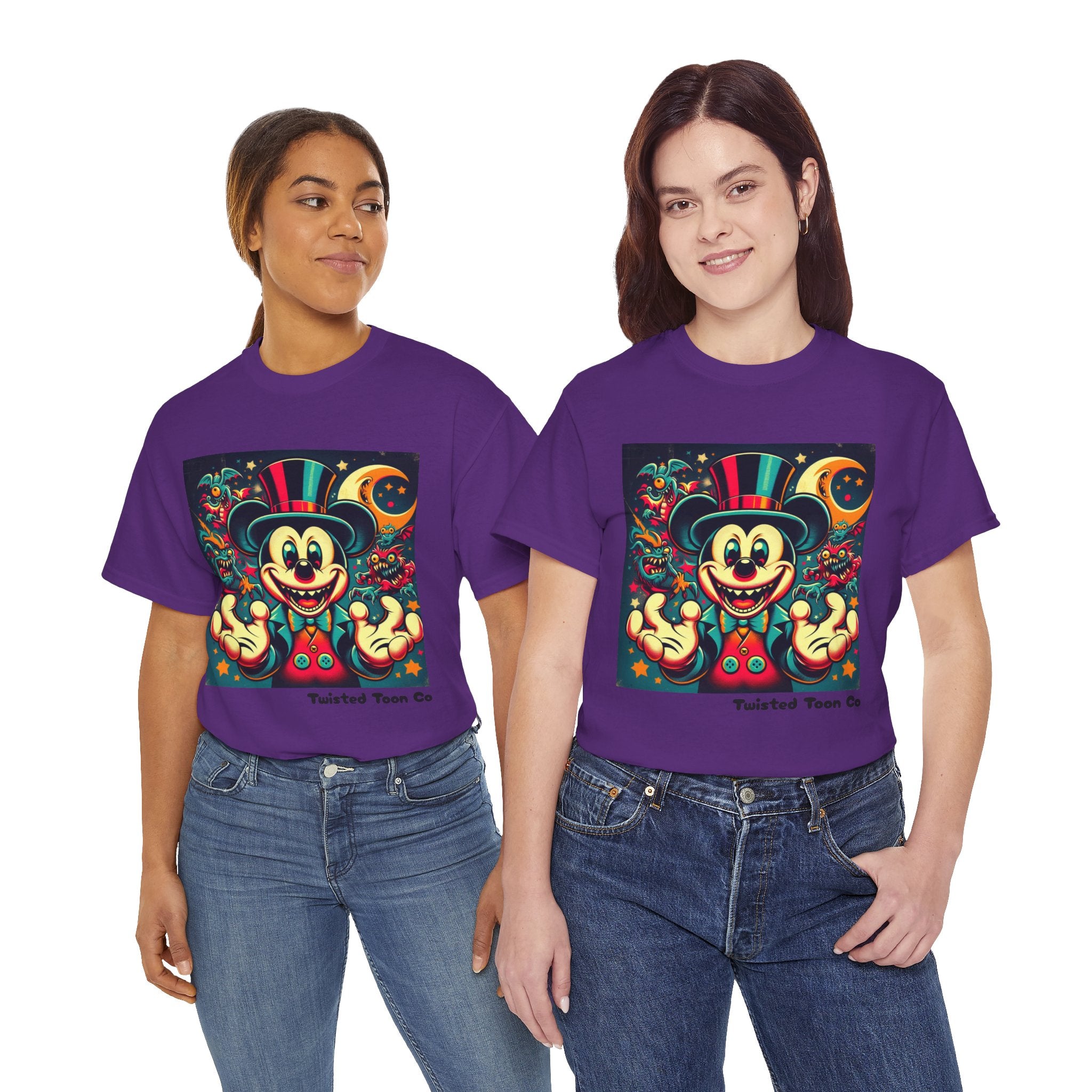 Graphic Tee — Retro Circus Mouse Night Magic T-Shirt