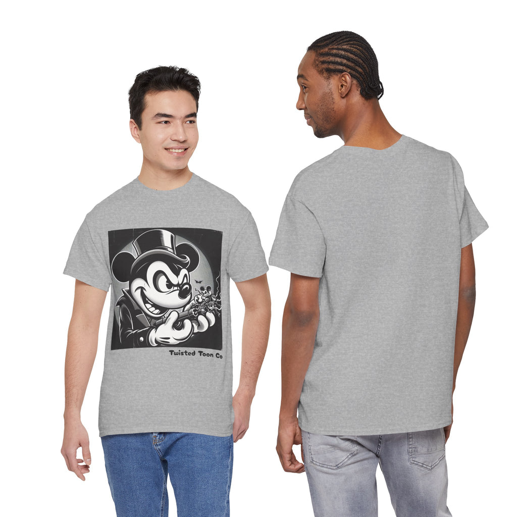 Vintage Mischief Tee — Noir Cartoon Mouse Graphic Shirt