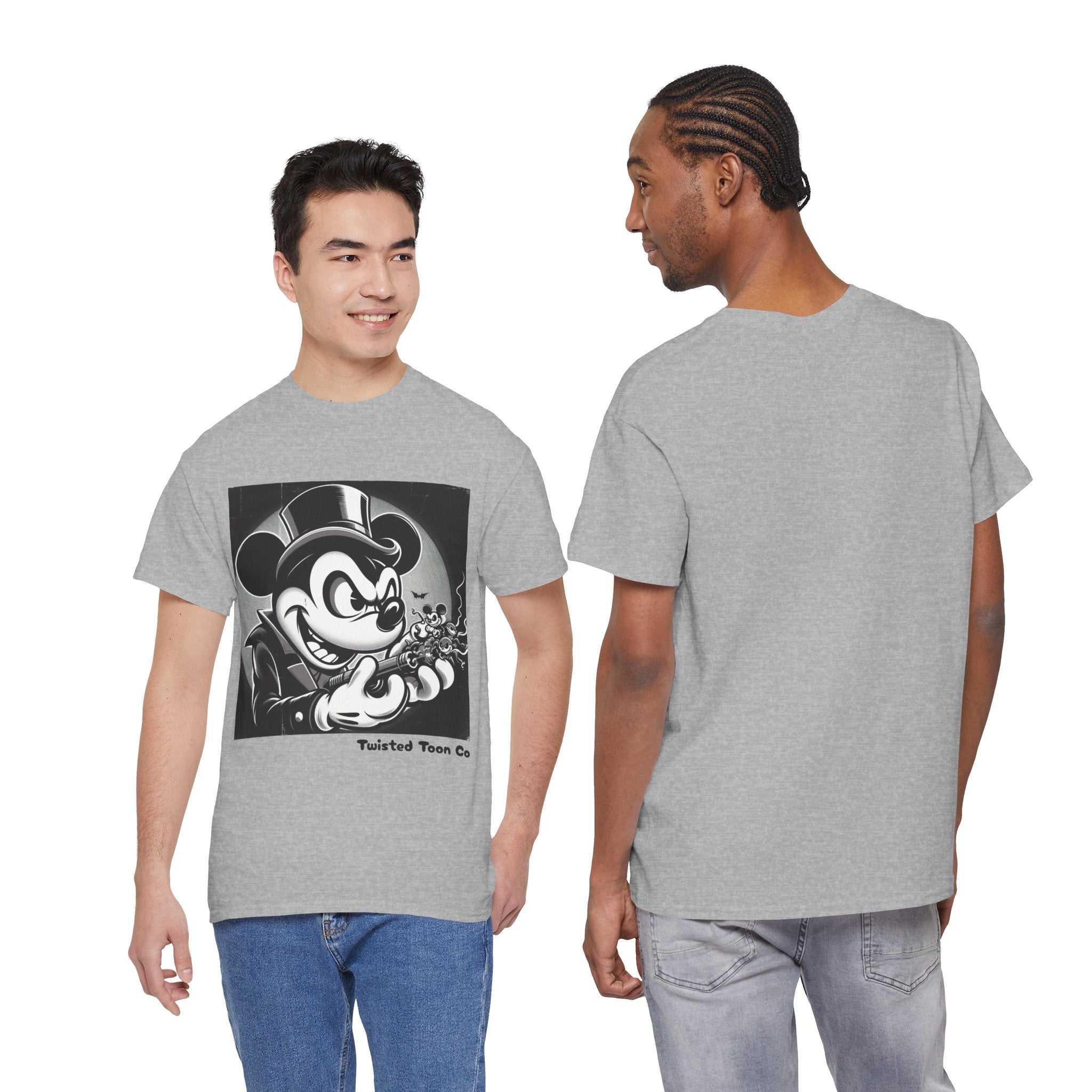 Vintage Mischief Tee — Noir Cartoon Mouse Graphic Shirt