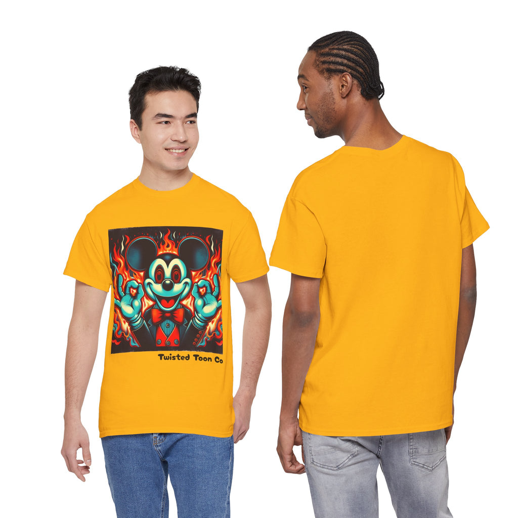 Vintage Cartoon Demon Mouse T-Shirt — Retro Horror Graphic Tee