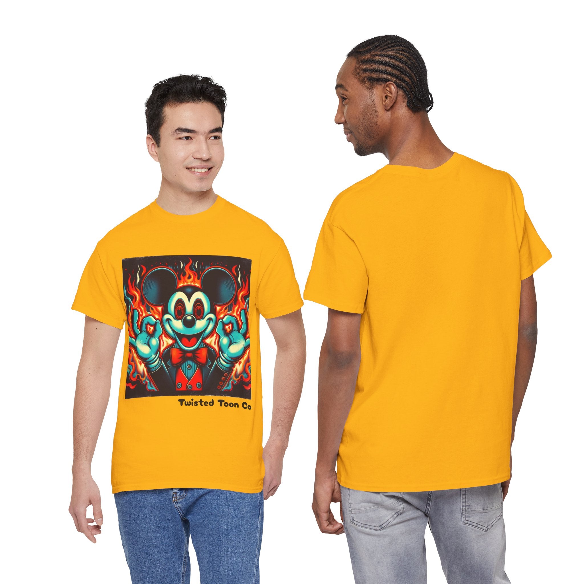 Vintage Cartoon Demon Mouse T-Shirt — Retro Horror Graphic Tee