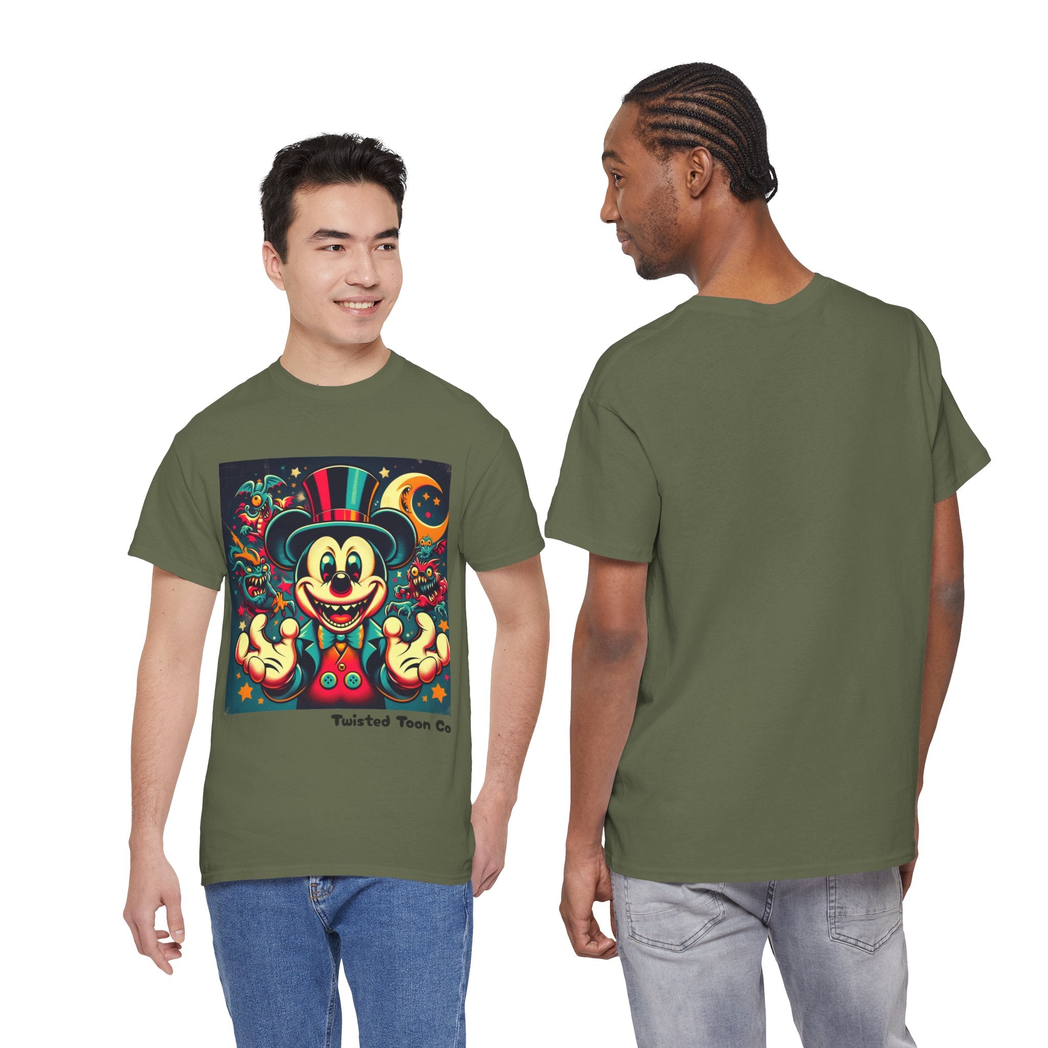 Graphic Tee — Retro Circus Mouse Night Magic T-Shirt