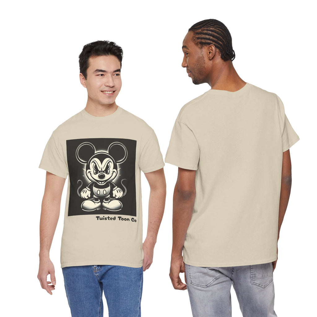 Vintage Cartoon Mouse T-Shirt — Retro Creepy Character Graphic Tee