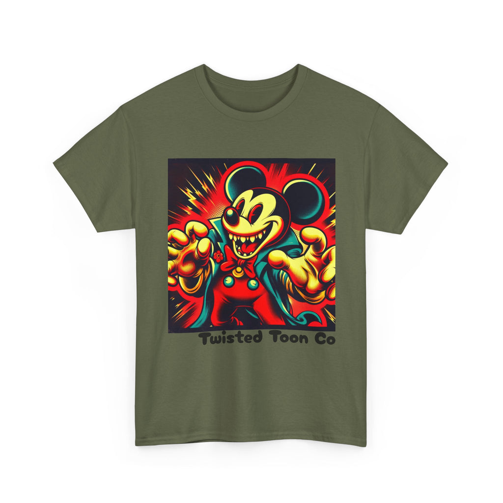 Twisted Toon Tee — Retro Horror Cartoon Mouse Graphic T-Shirt