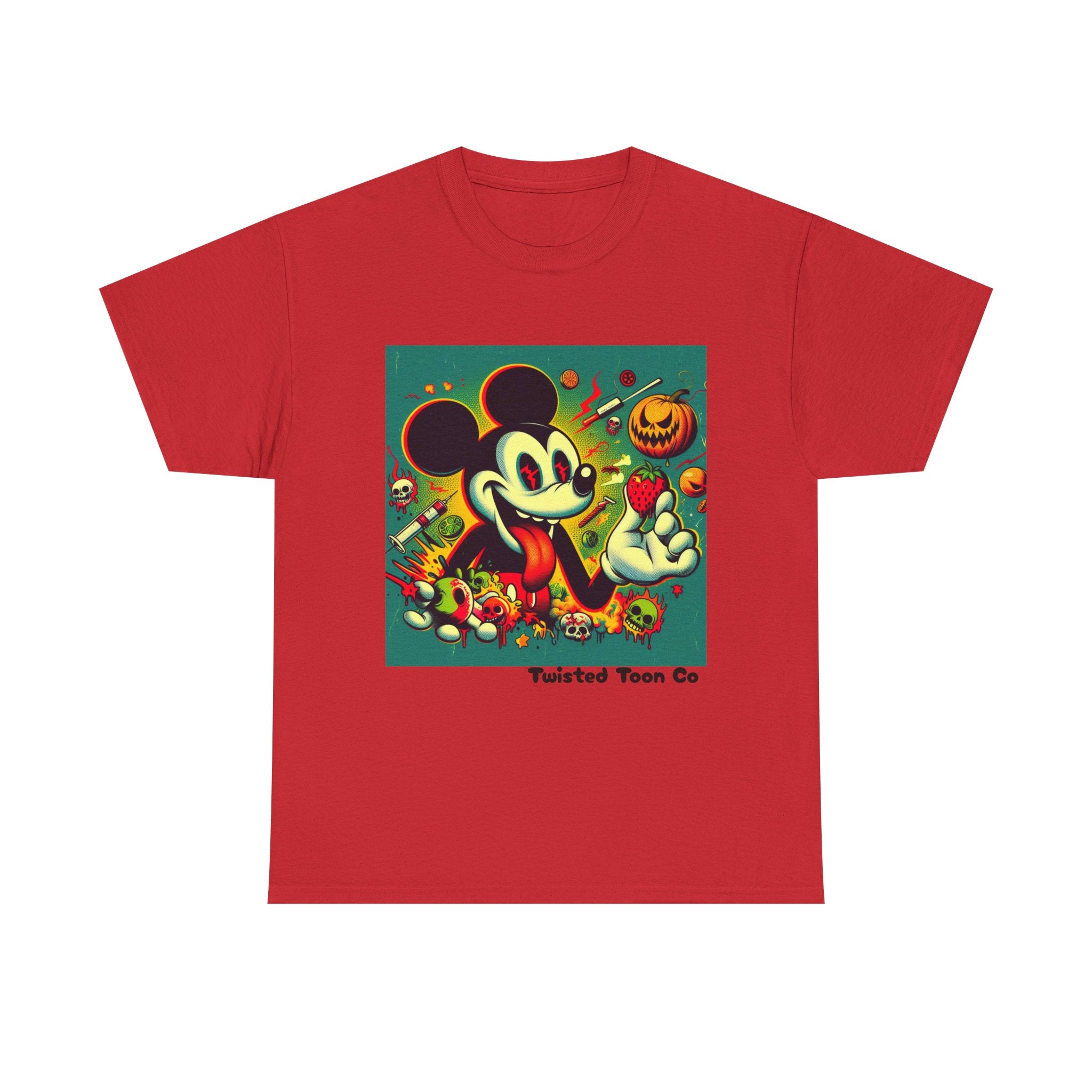 Vintage Cartoon Halloween Tee — Spooky Retro Mouse Graphic