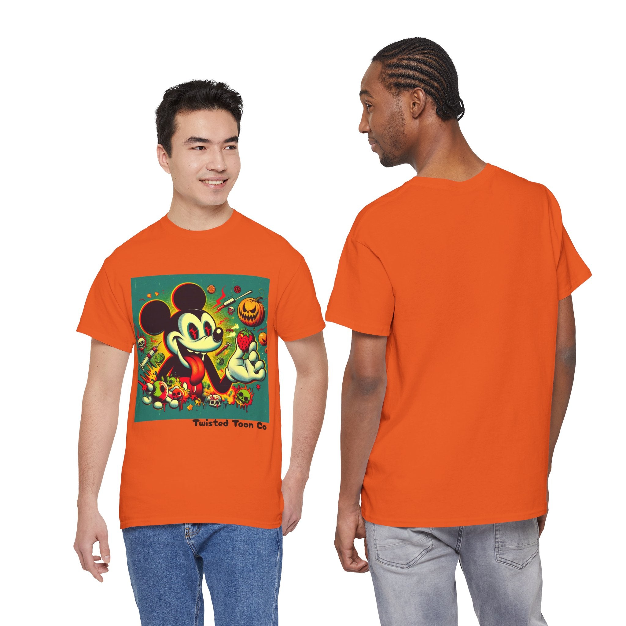 Vintage Cartoon Halloween Tee — Spooky Retro Mouse Graphic