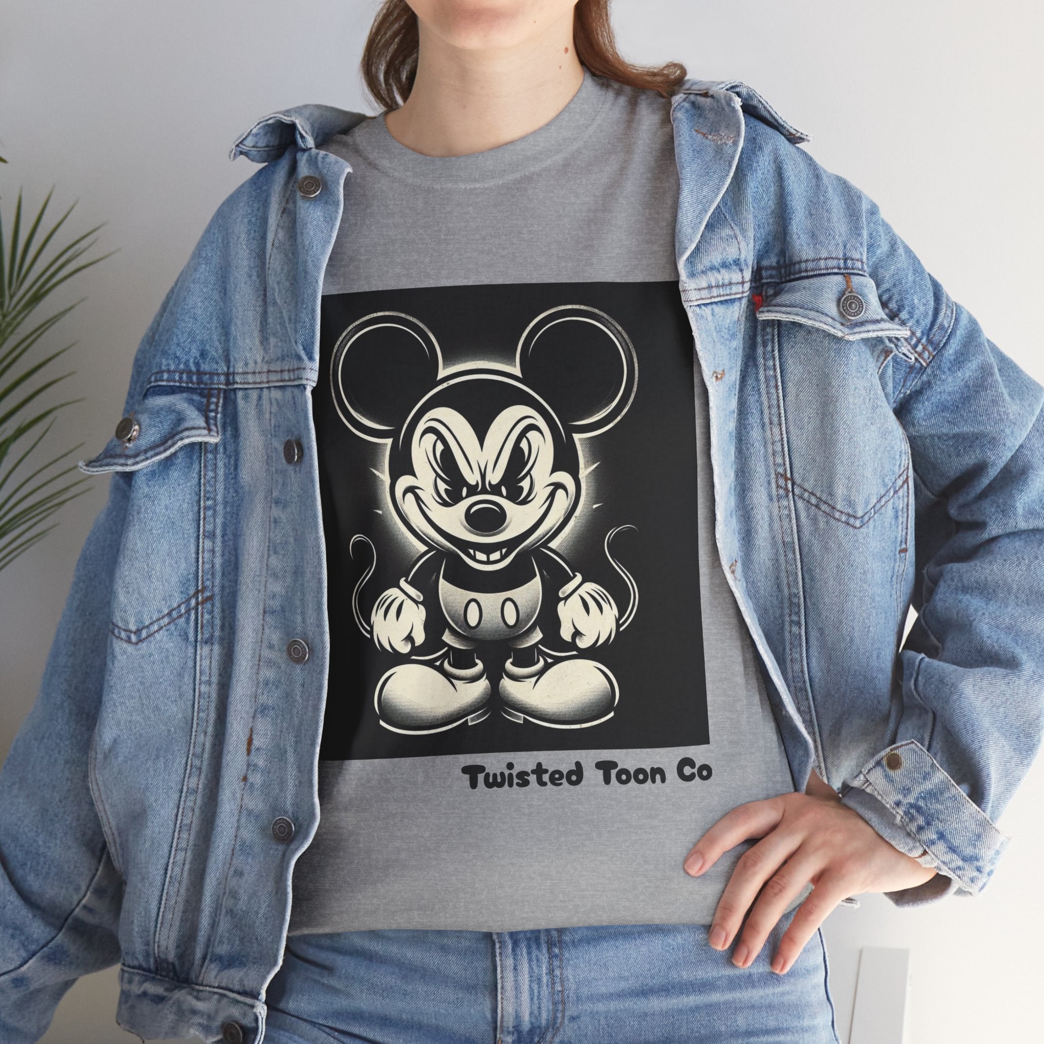Vintage Cartoon Mouse T-Shirt — Retro Creepy Character Graphic Tee