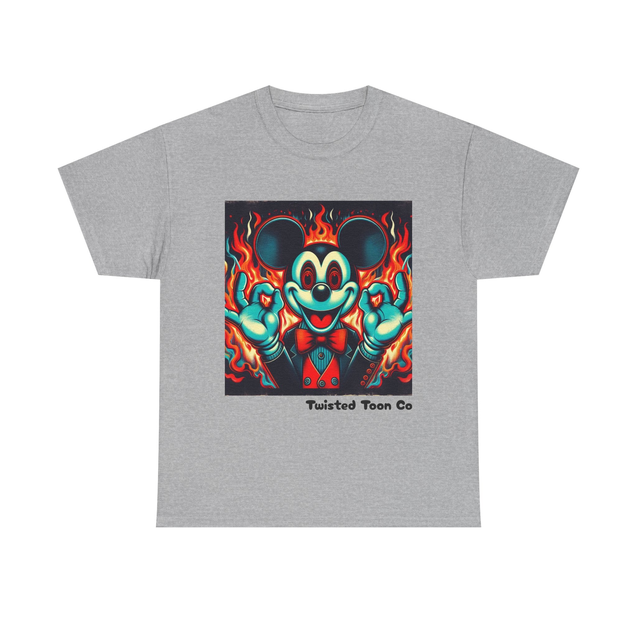 Vintage Cartoon Demon Mouse T-Shirt — Retro Horror Graphic Tee
